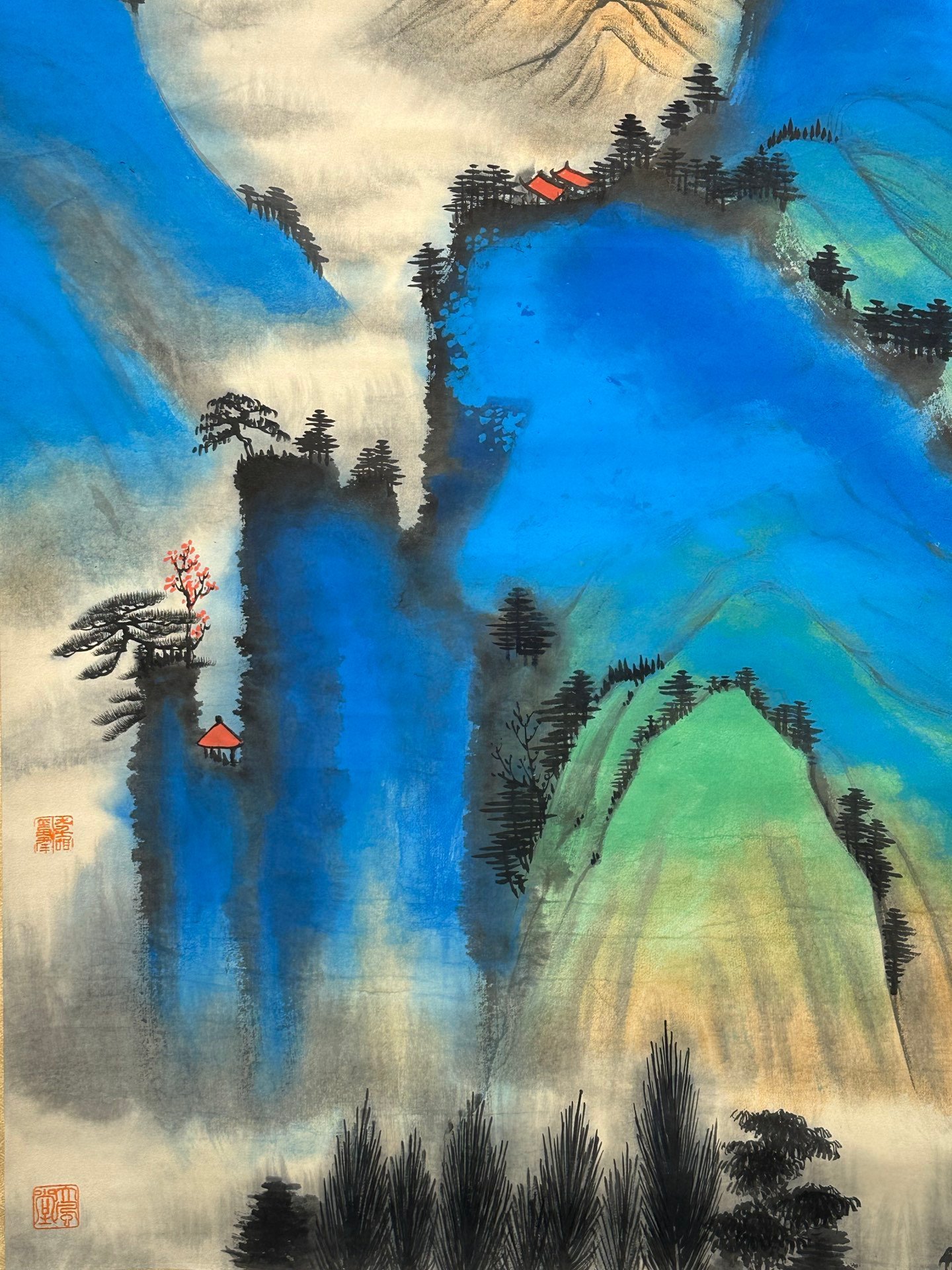 Chinese scroll painting Zhang Daqian