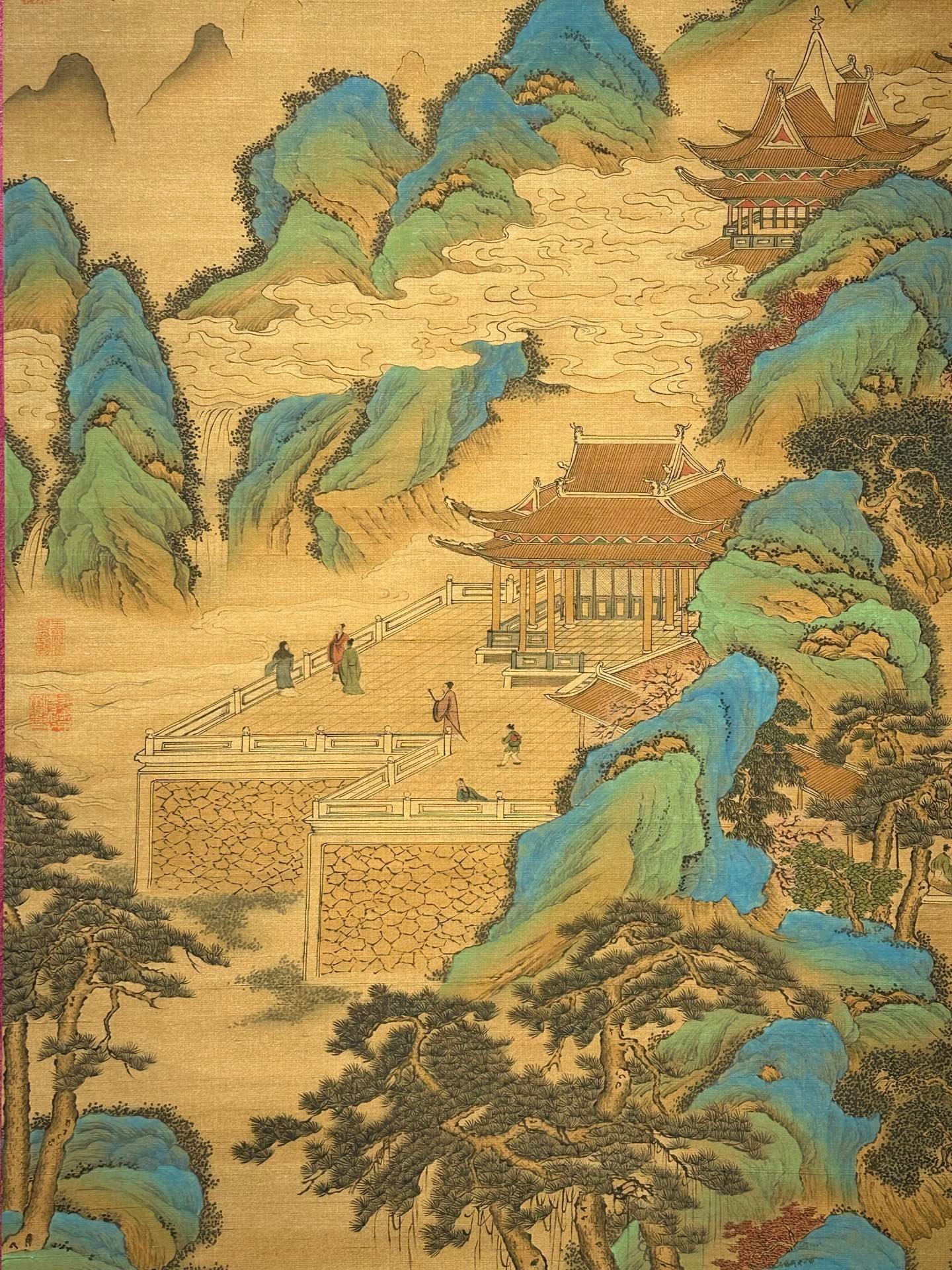 Chinese scroll painting QingShi Huang Ying Zheng
