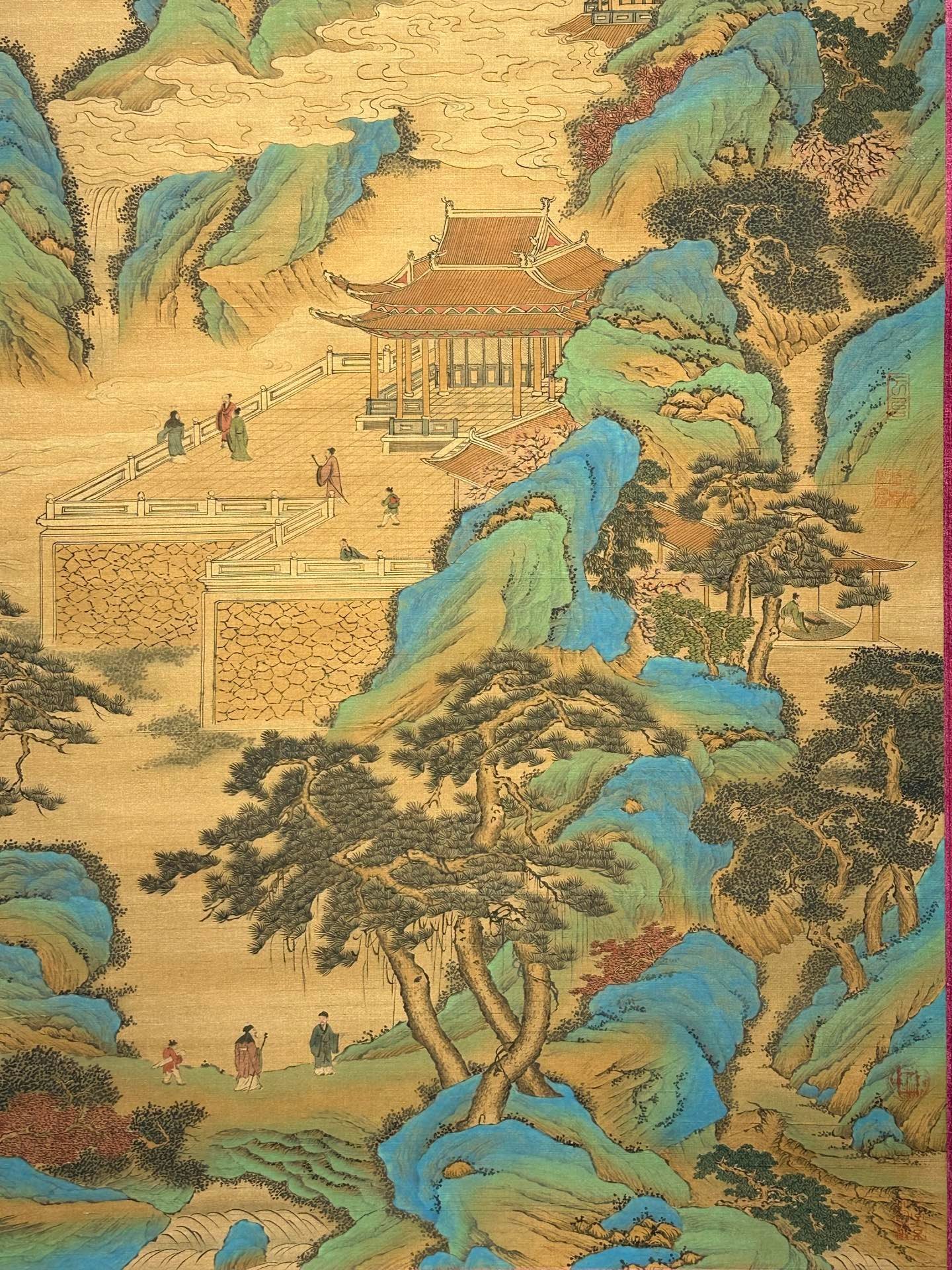 Chinese scroll painting QingShi Huang Ying Zheng