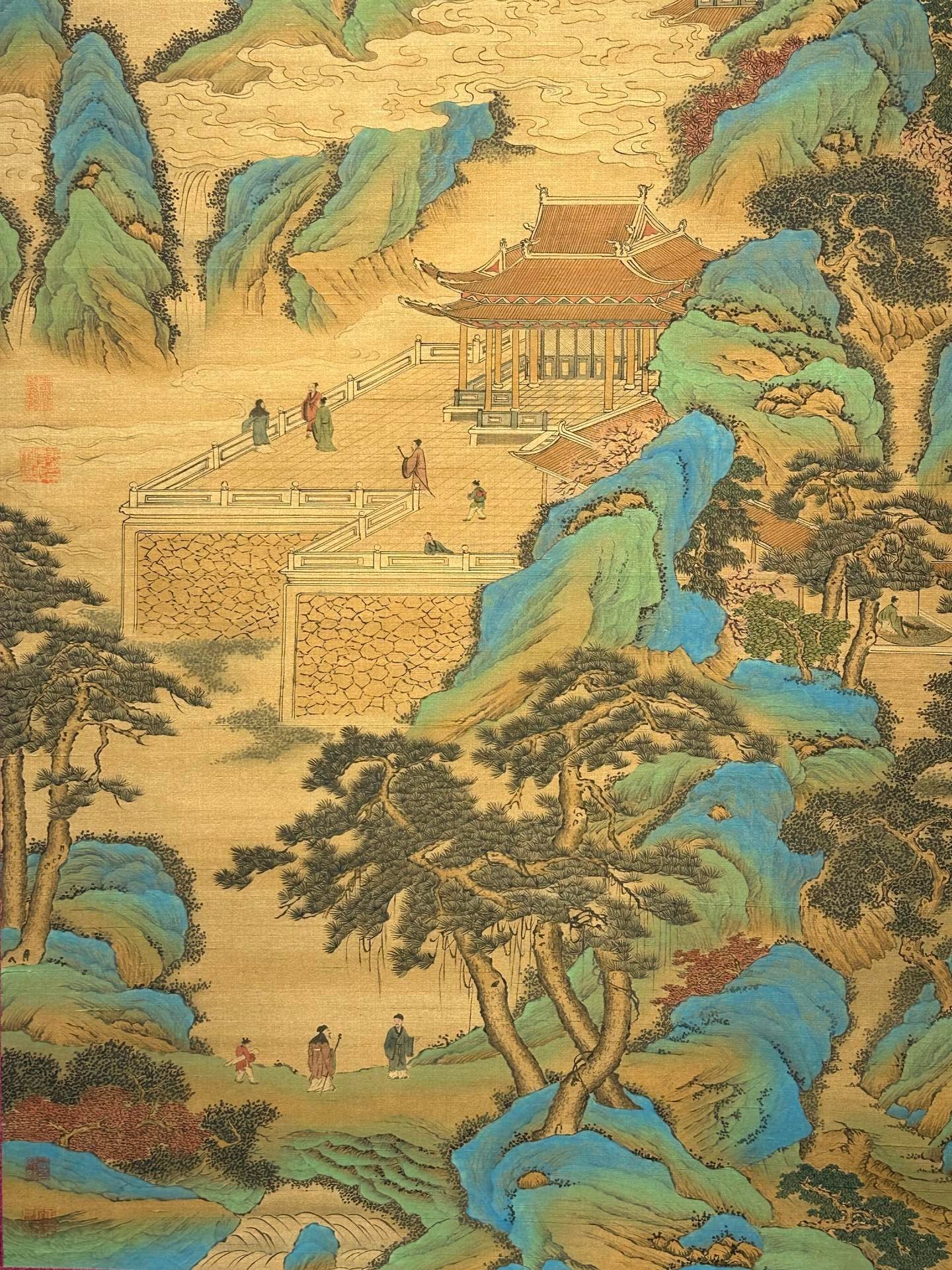 Chinese scroll painting QingShi Huang Ying Zheng
