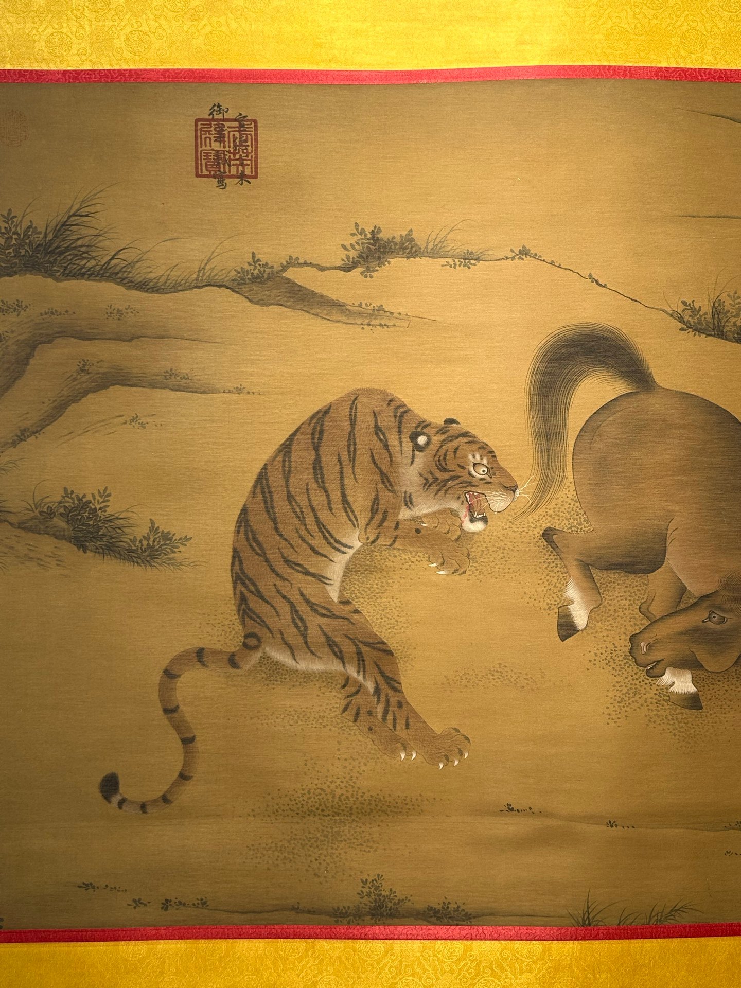 Chinese scroll painting Zhu Zhanji