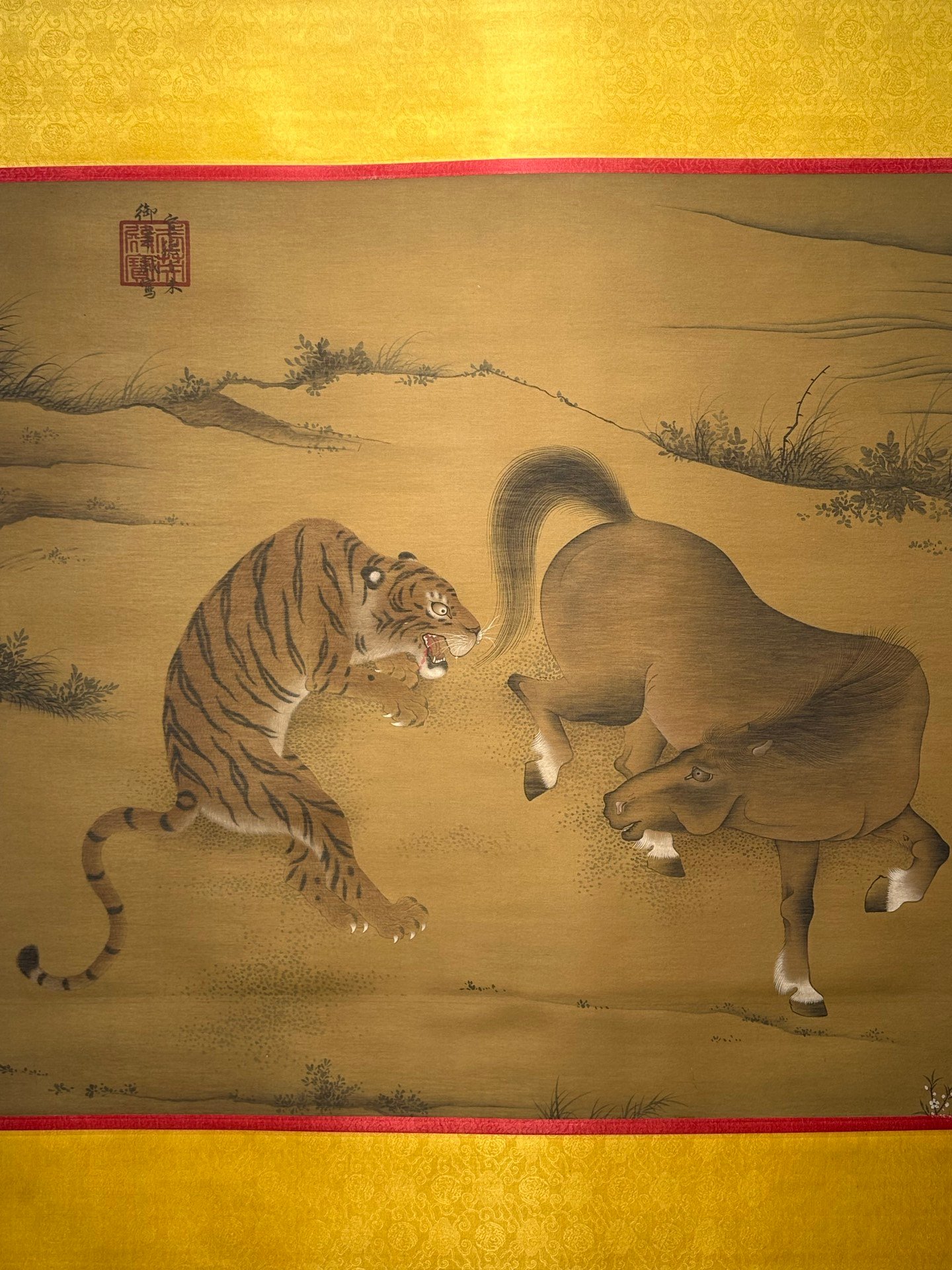 Chinese scroll painting Zhu Zhanji