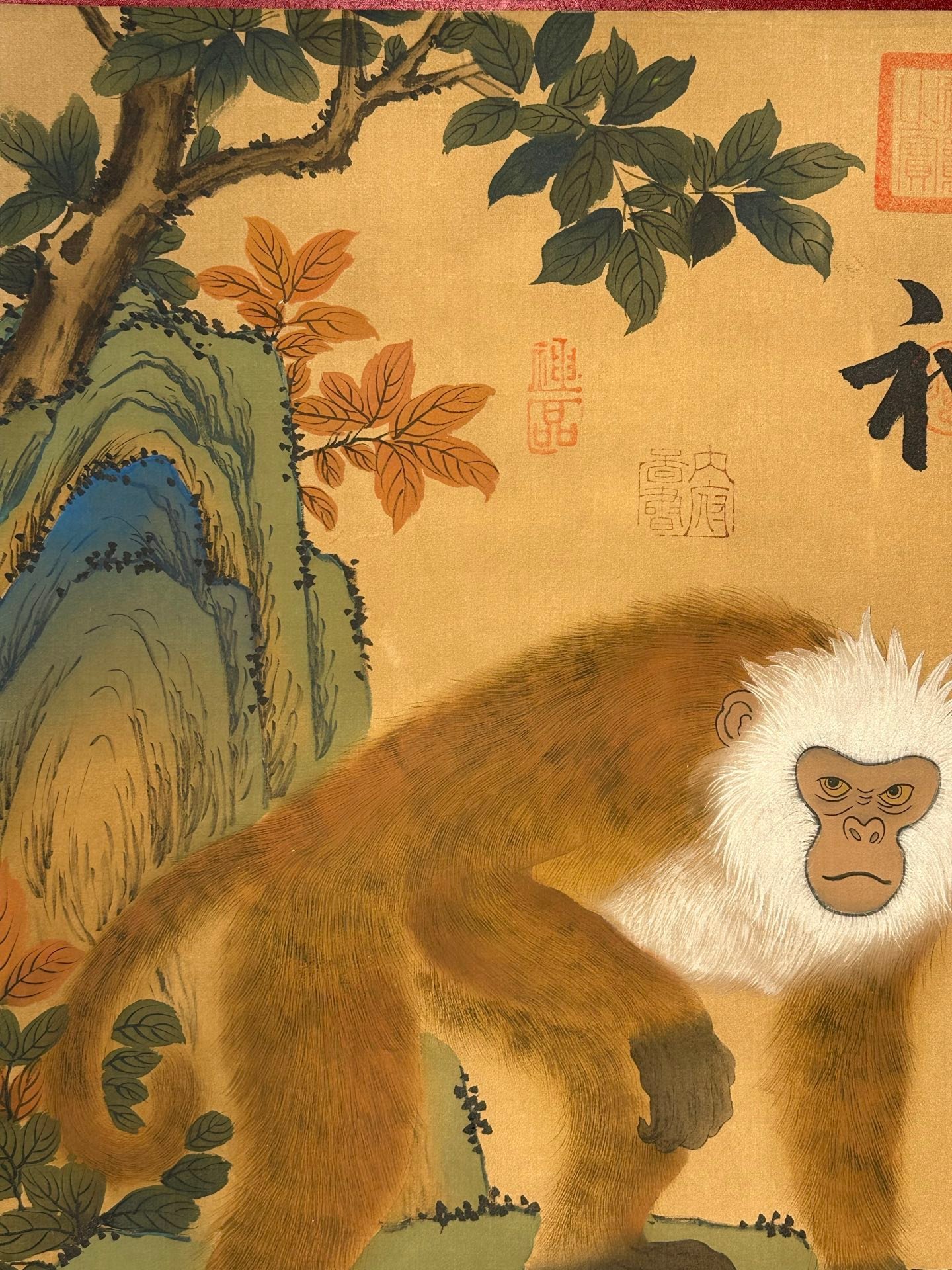 Chinese scroll painting Zhu Rong