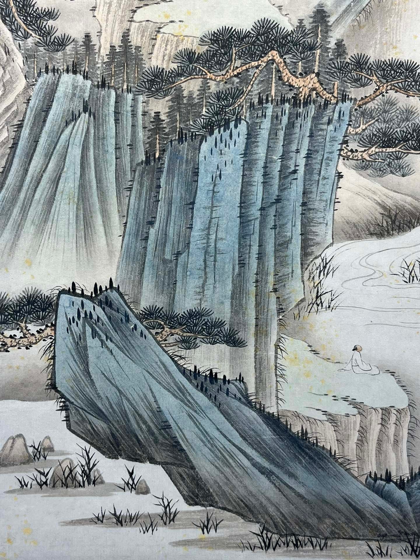 Chinese scroll painting Zhang Daqian