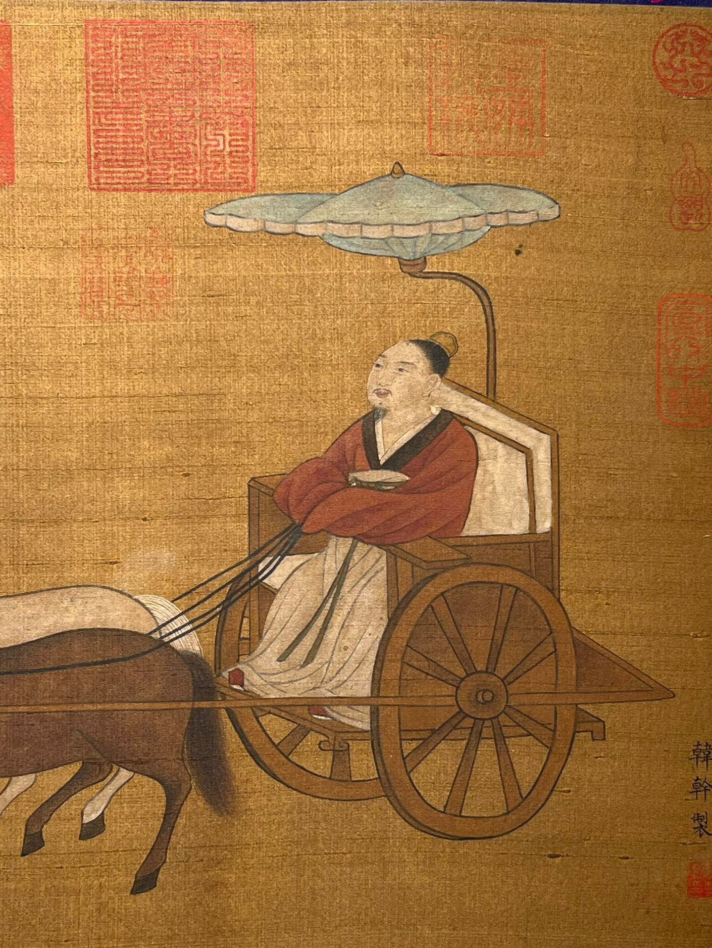 Chinese scroll painting Han Gan