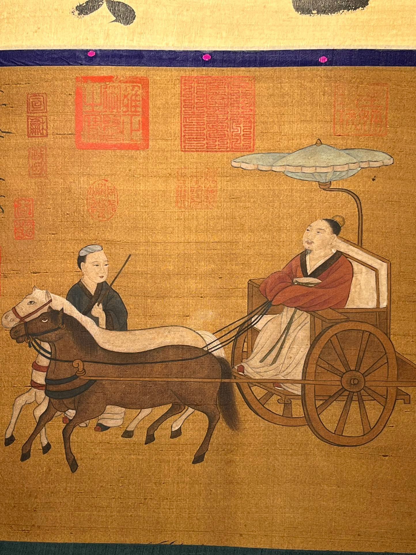 Chinese scroll painting Han Gan