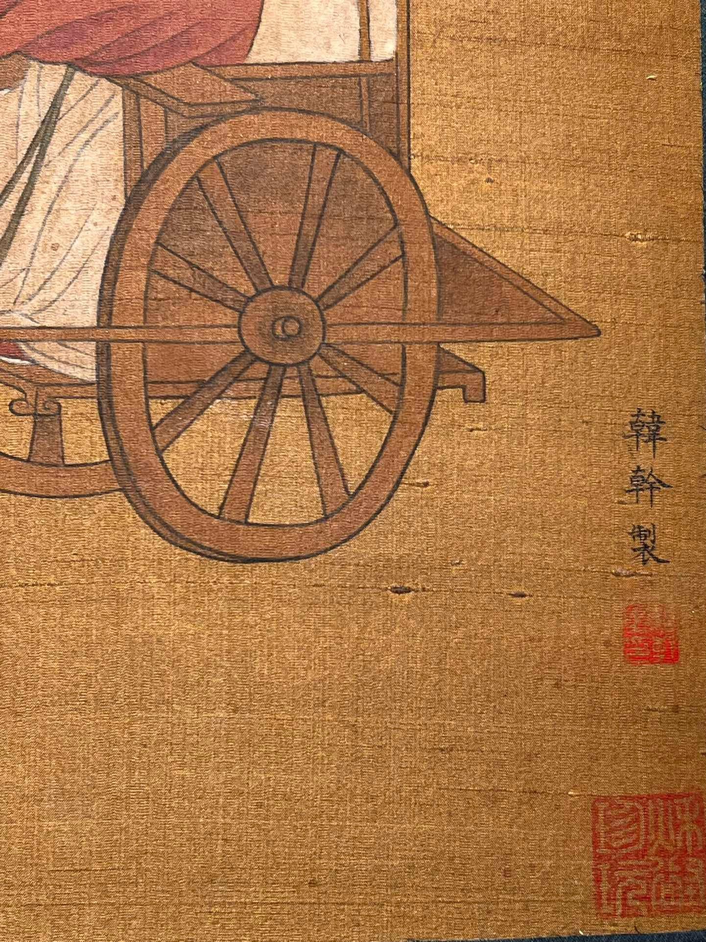 Chinese scroll painting Han Gan