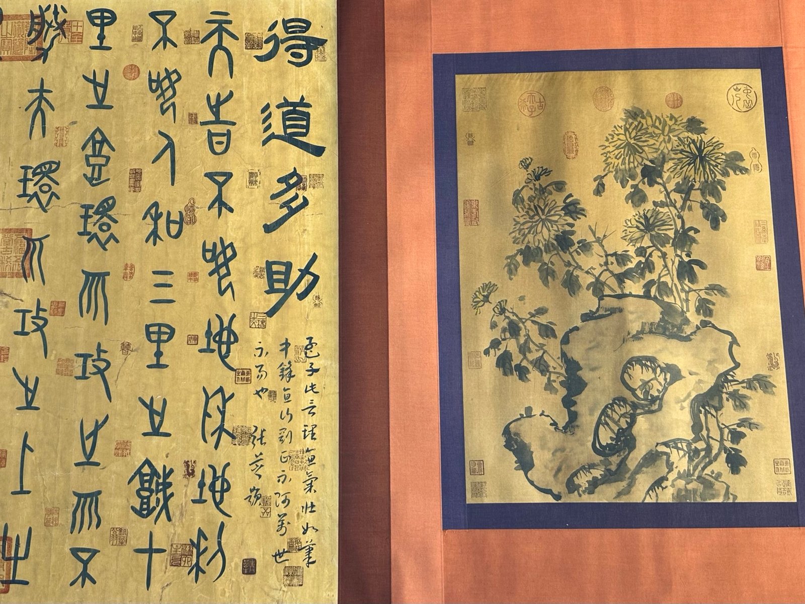 Chinese scroll painting Mencius