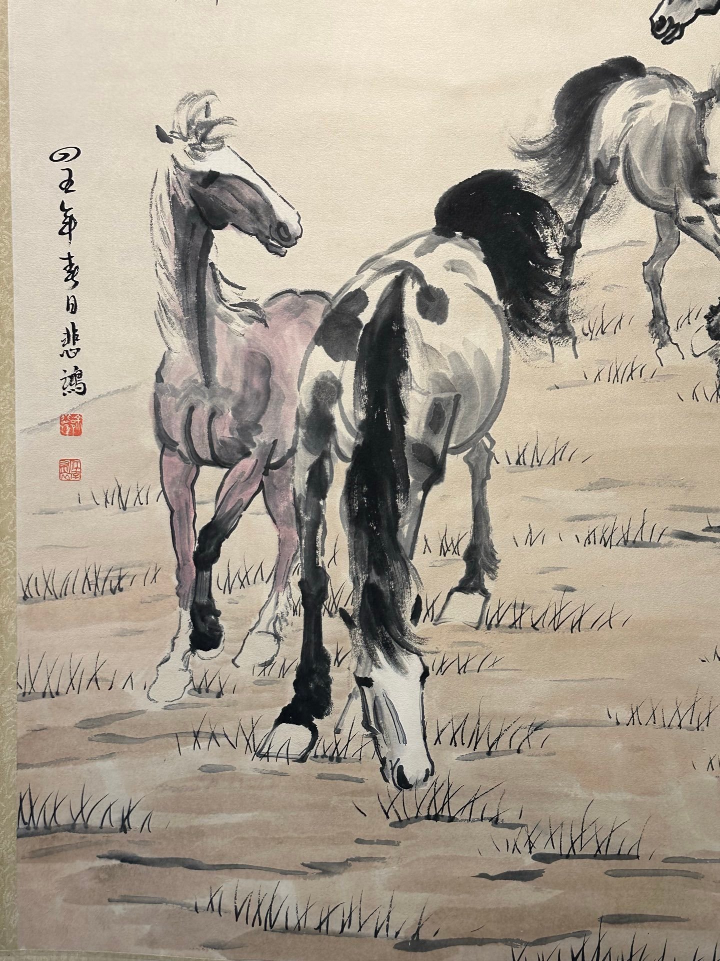 Chinese scroll painting Xu Beihong