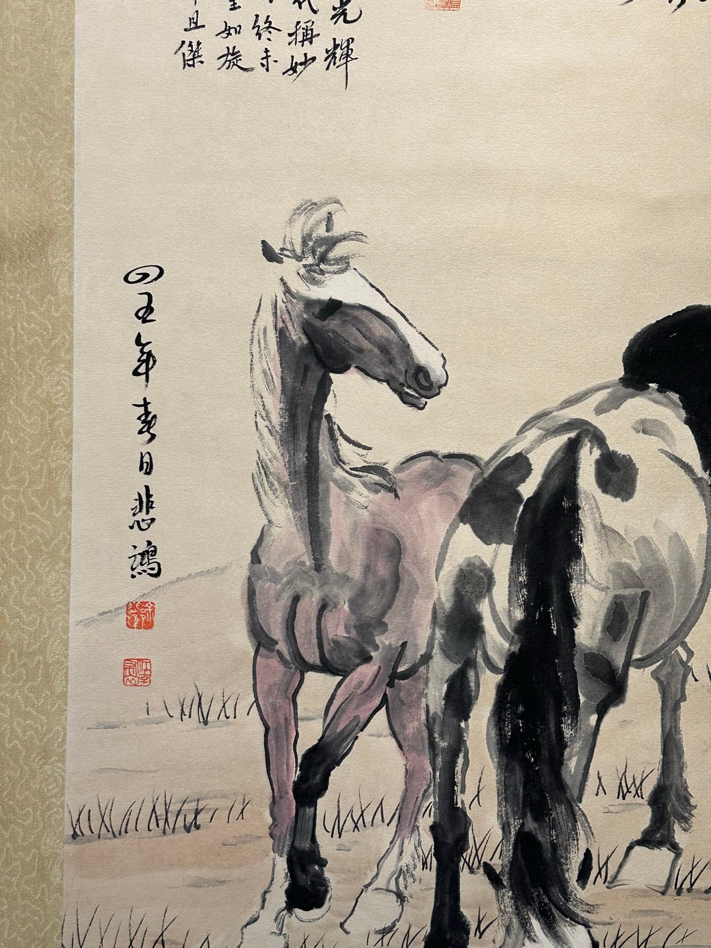 Chinese scroll painting Xu Beihong