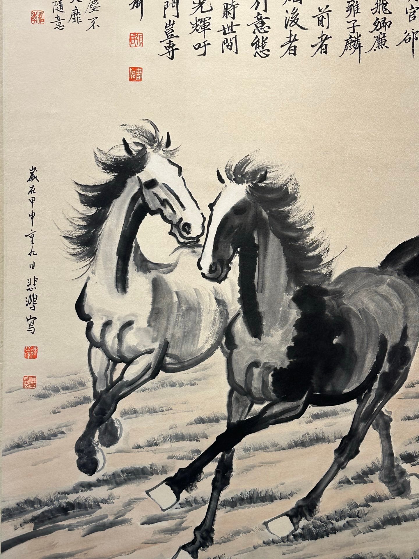 Chinese scroll painting Xu Beihong