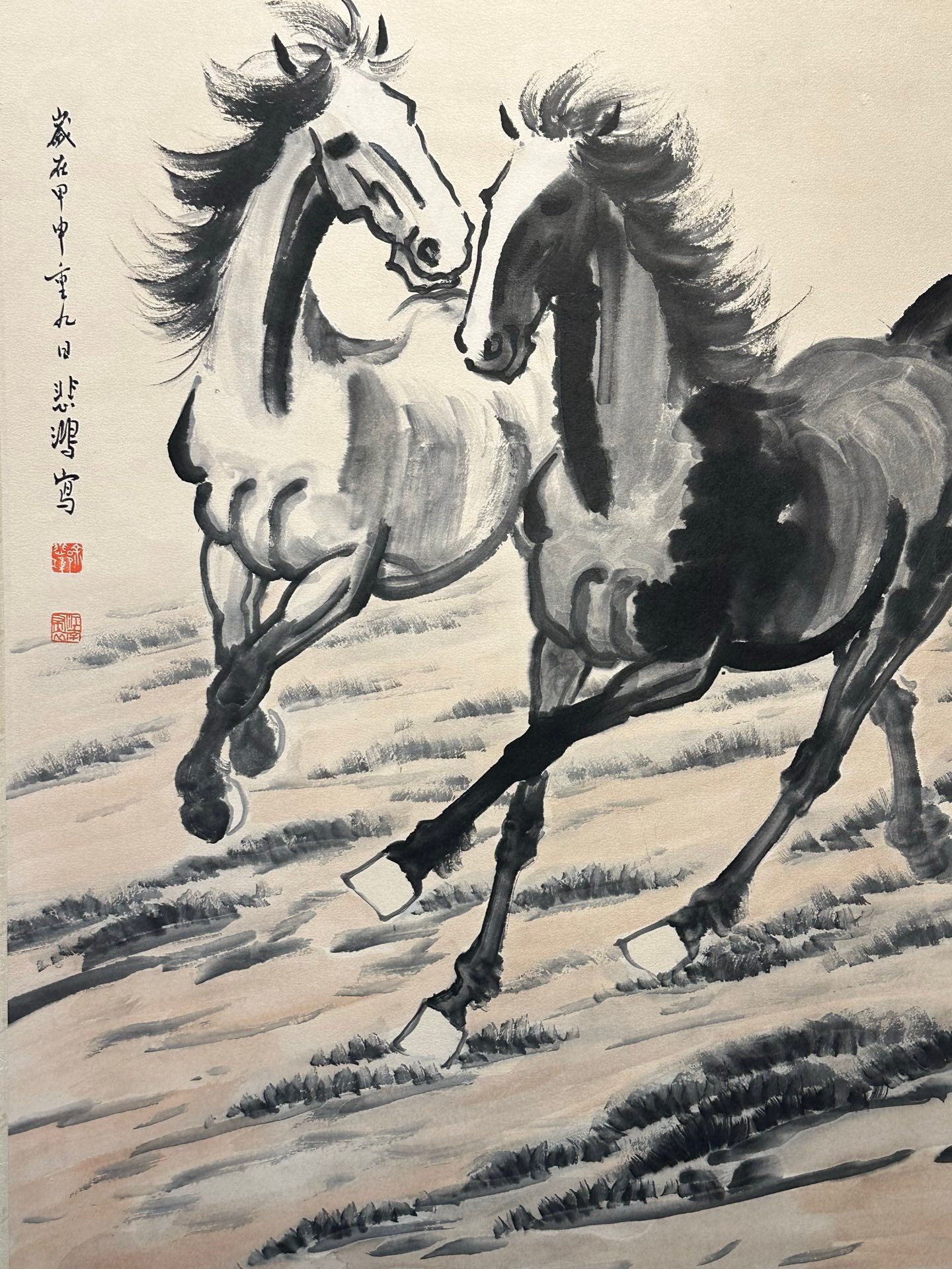 Chinese scroll painting Xu Beihong