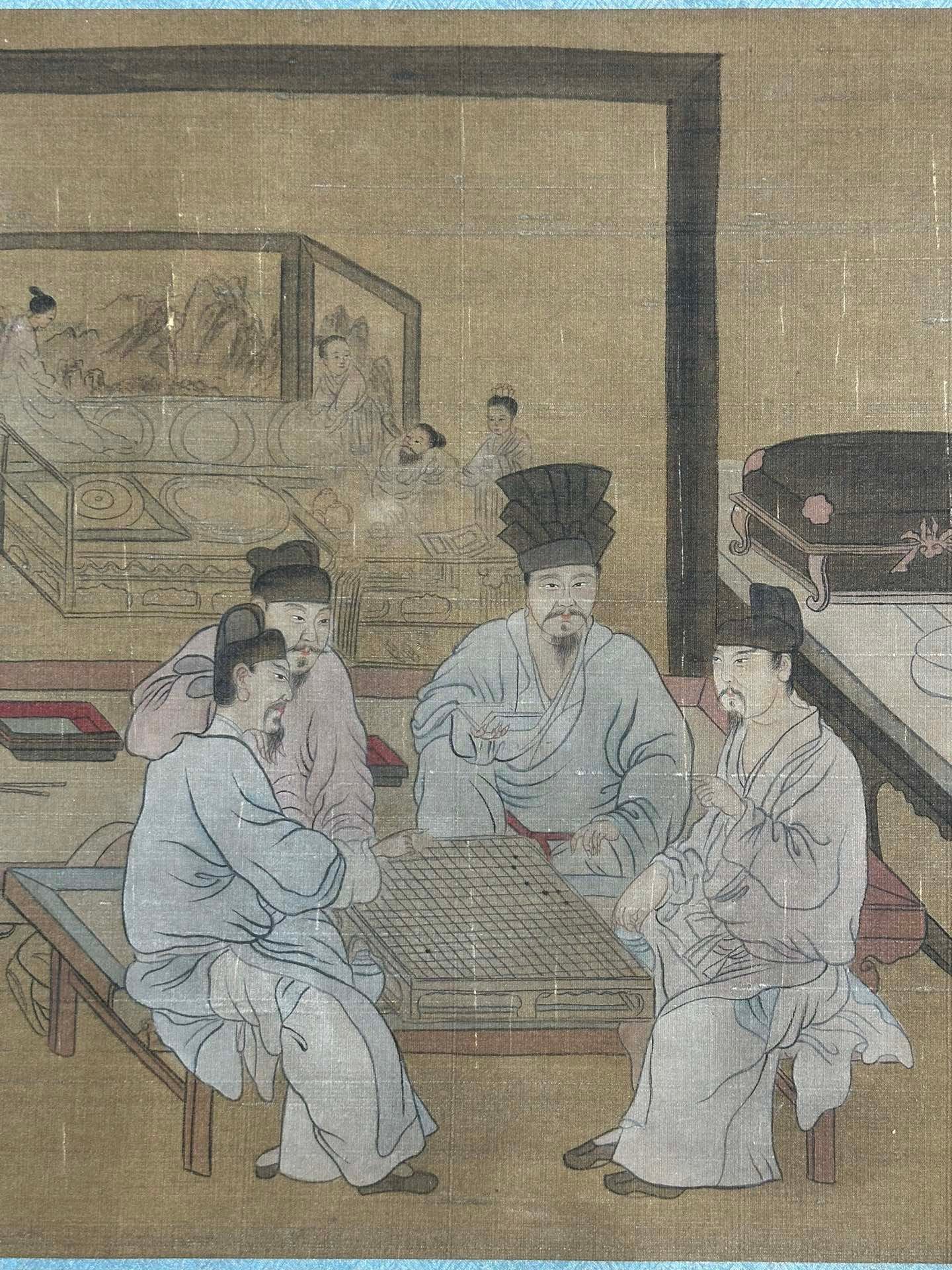 Chinese scroll painting Zhou Wenju