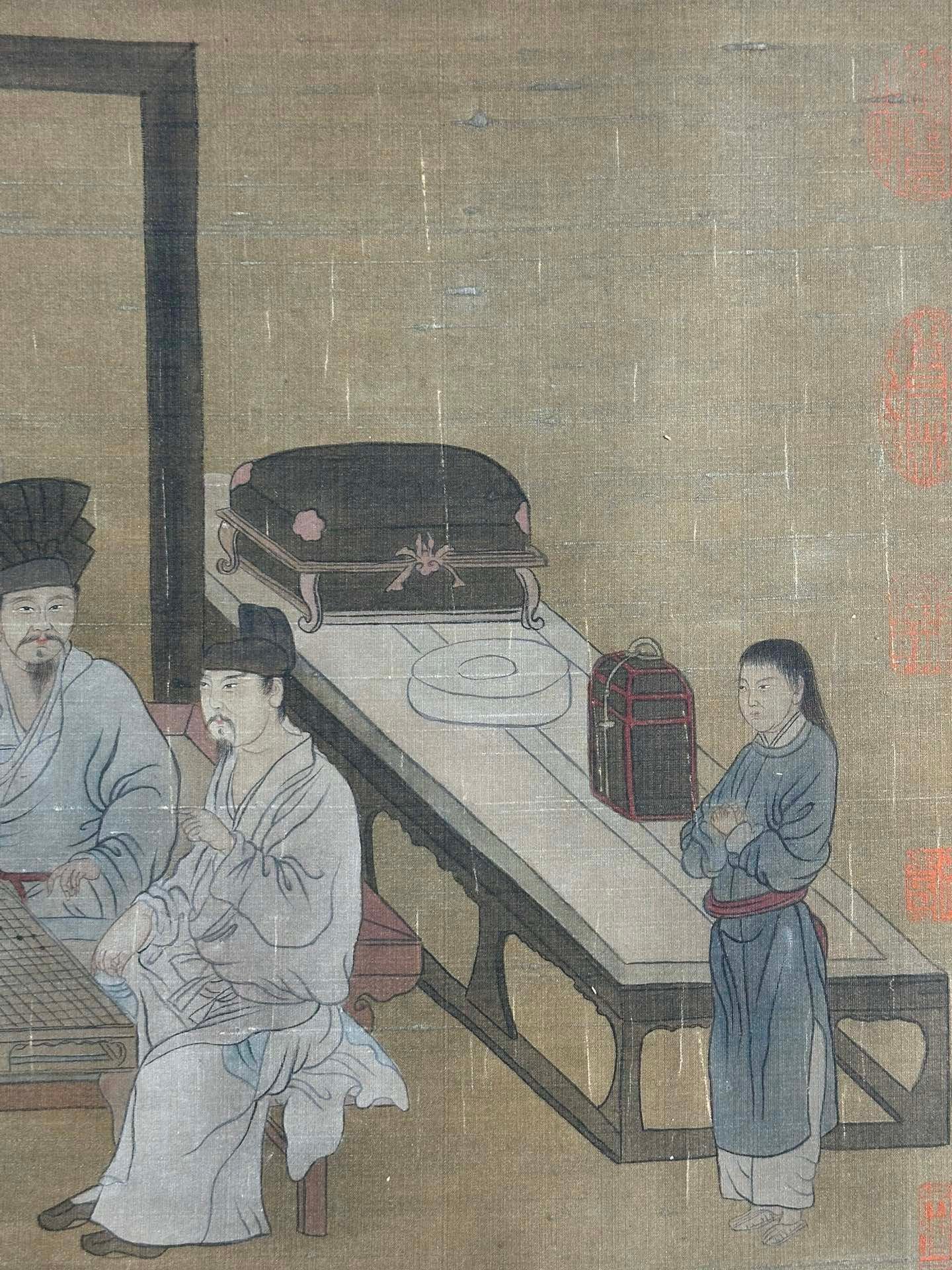 Chinese scroll painting Zhou Wenju