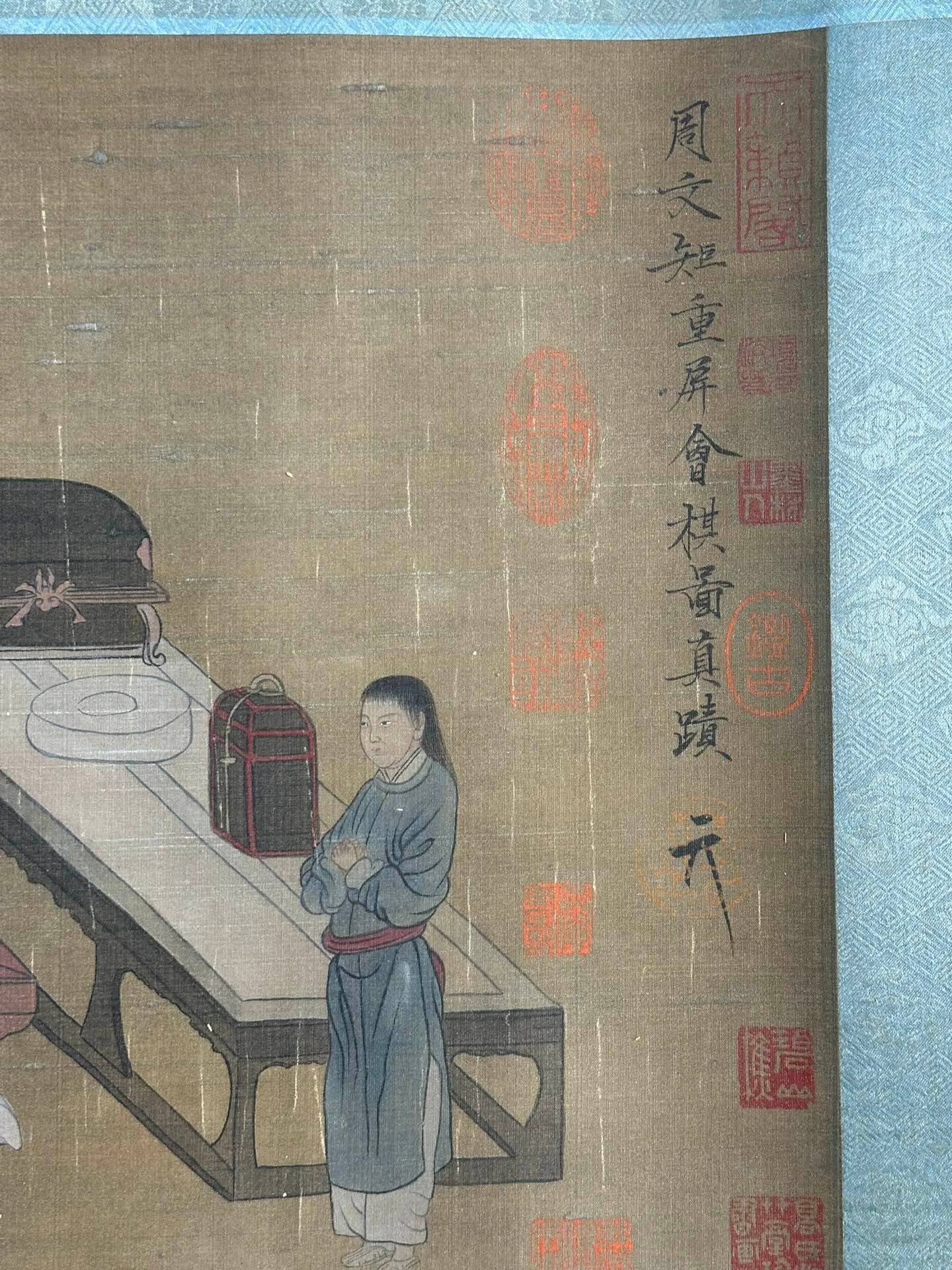 Chinese scroll painting Zhou Wenju