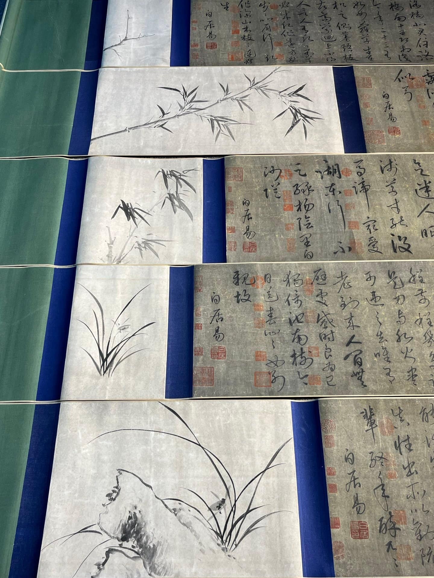 Chinese scroll painting Bai Juyi