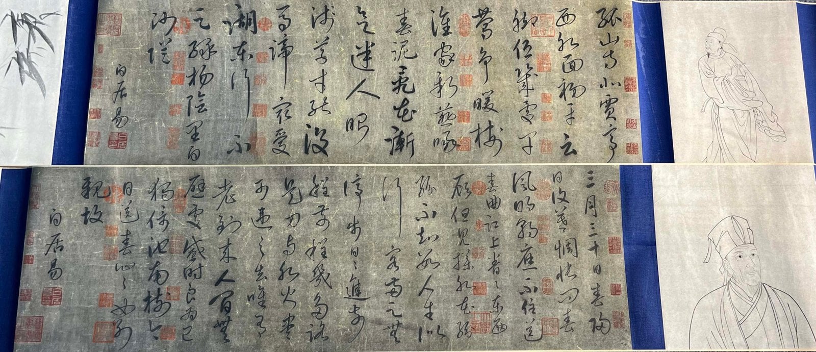 Chinese scroll painting Bai Juyi