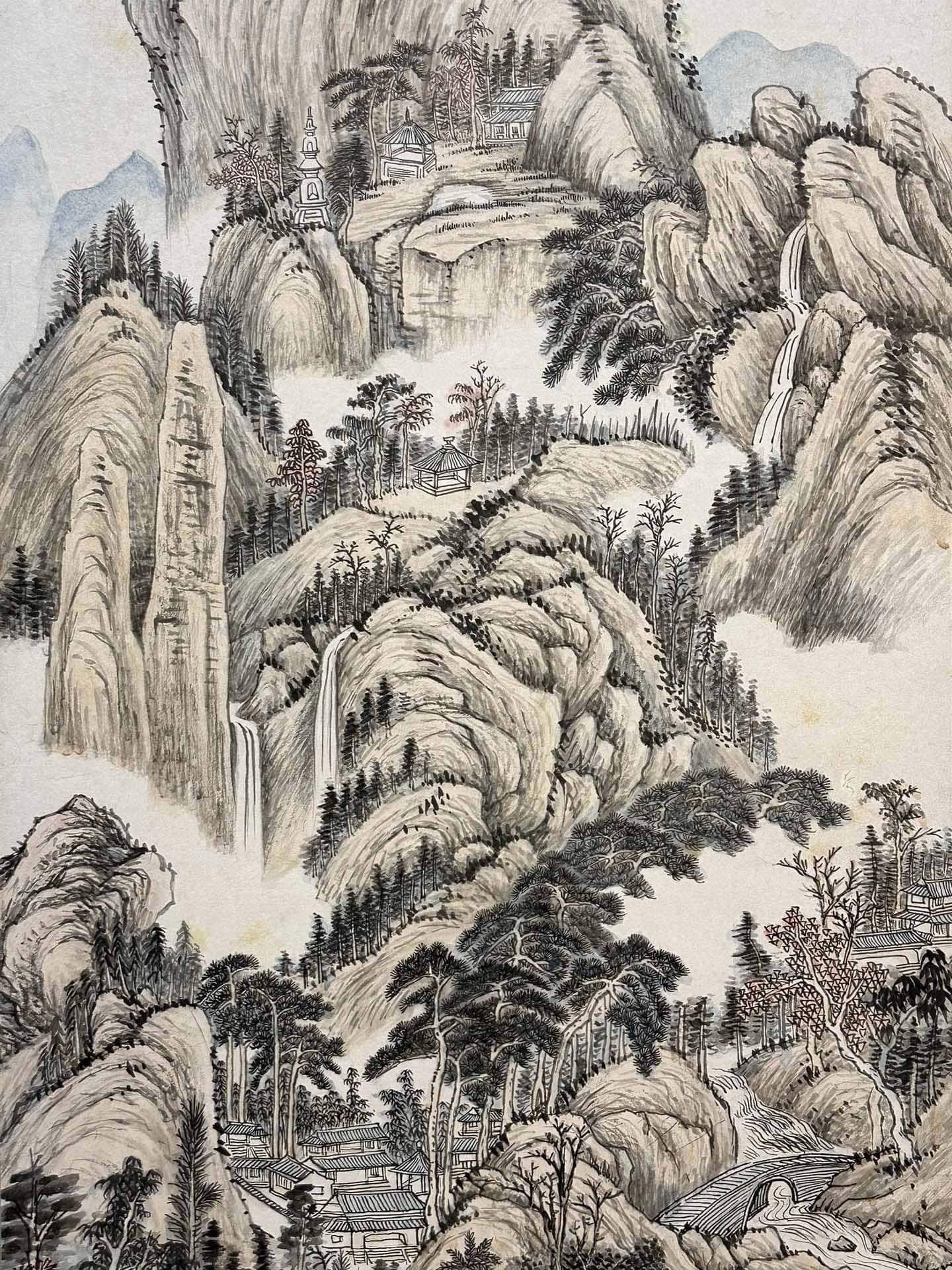 Chinese scroll painting Zhang Daqian