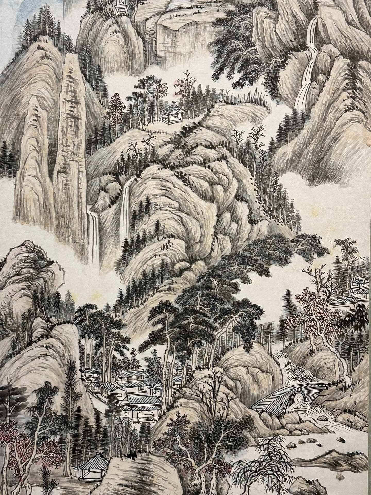 Chinese scroll painting Zhang Daqian