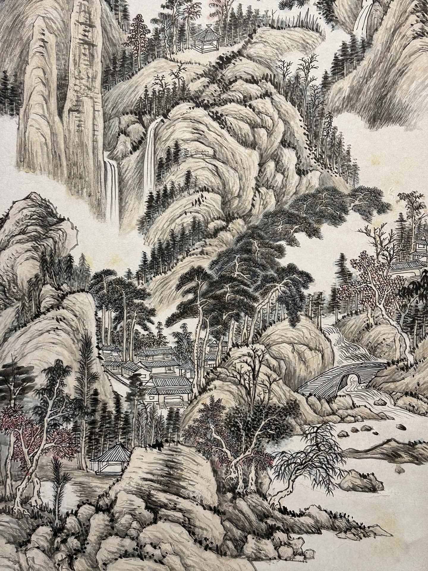 Chinese scroll painting Zhang Daqian