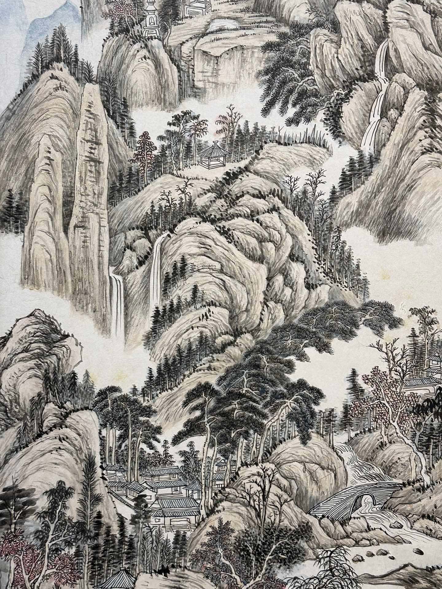 Chinese scroll painting Zhang Daqian