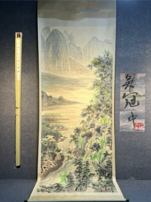 Chinese scroll painting Wu Guanzhong
