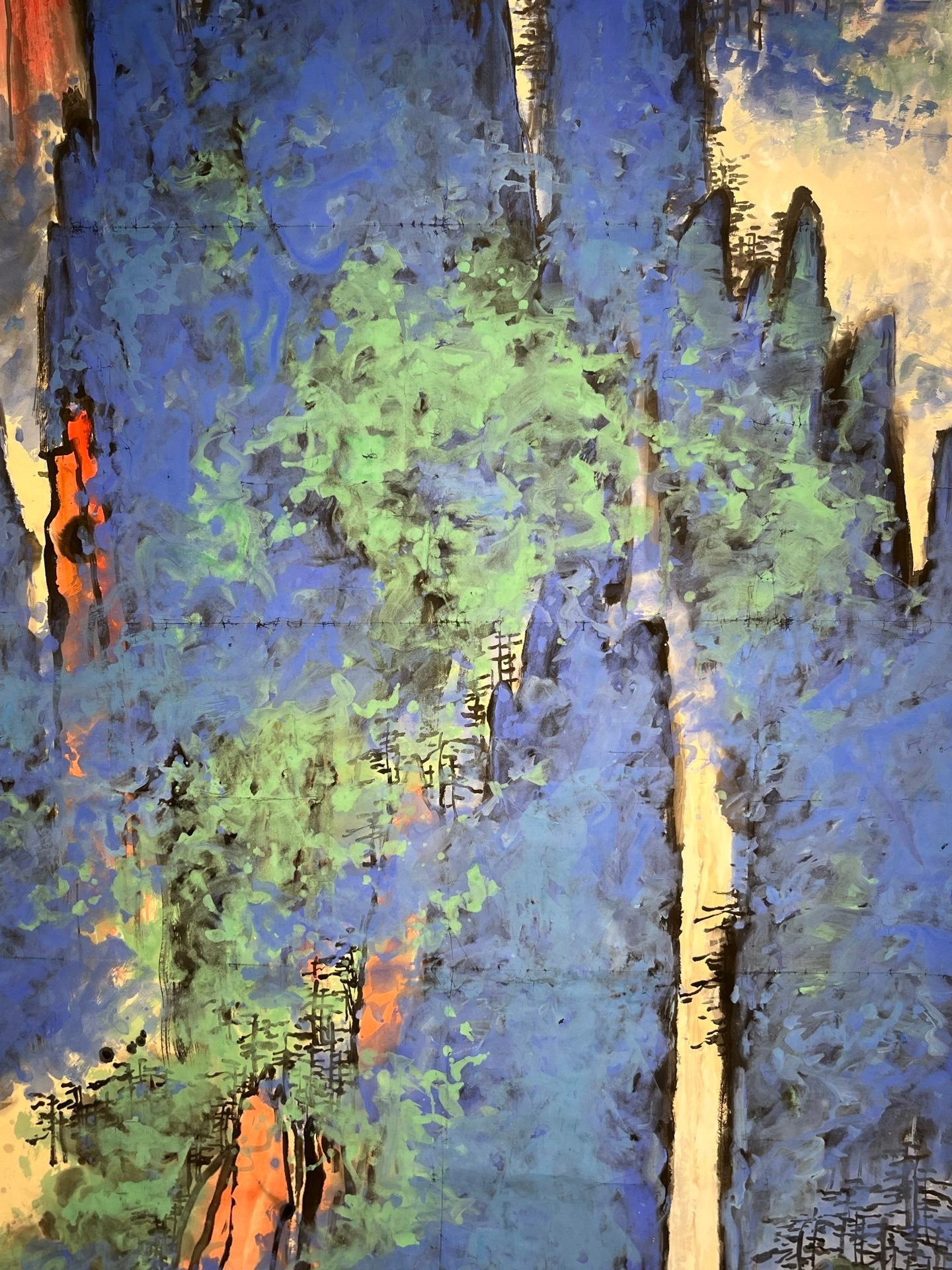 Chinese scroll painting Liu Haisu