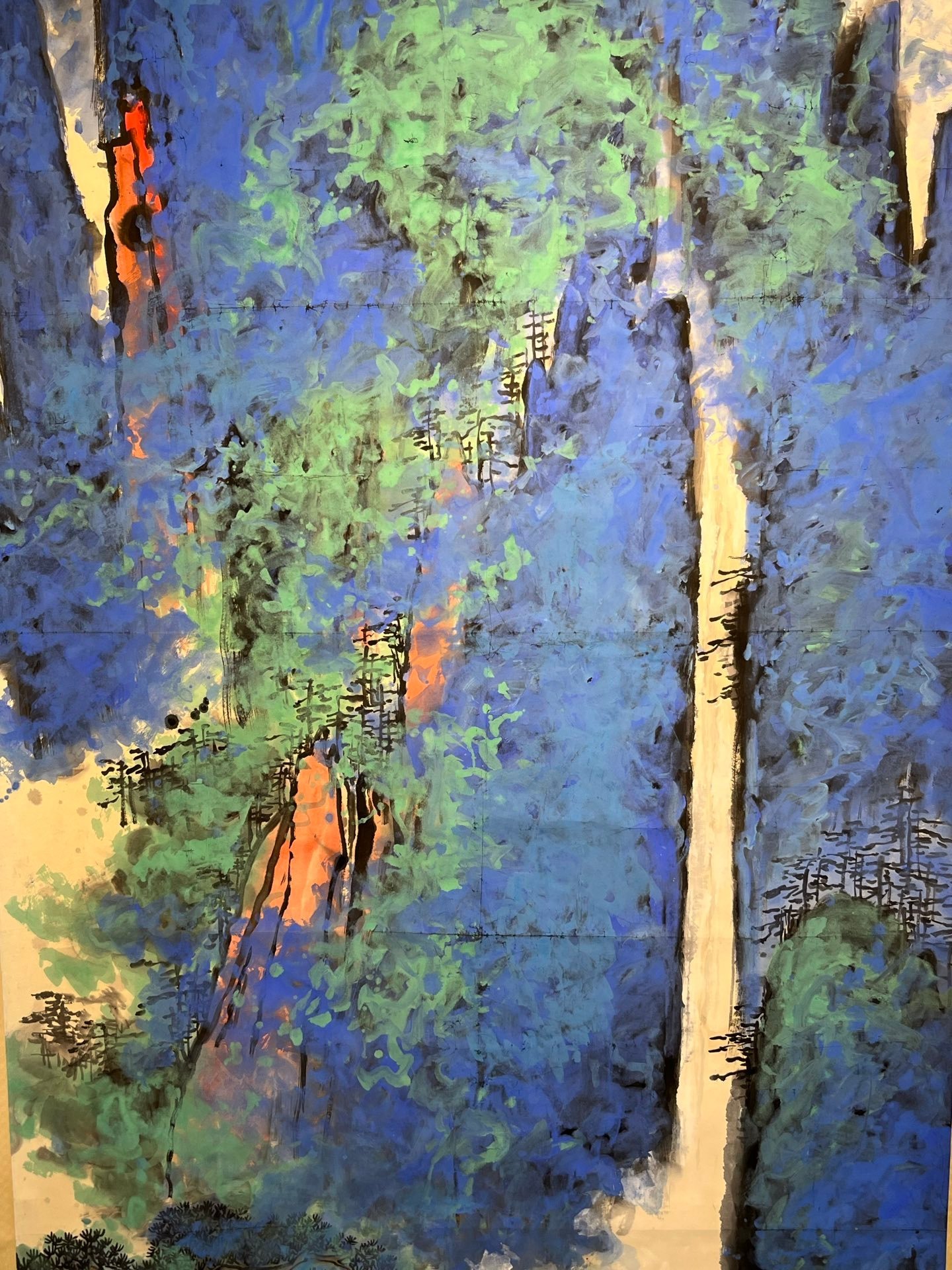 Chinese scroll painting Liu Haisu