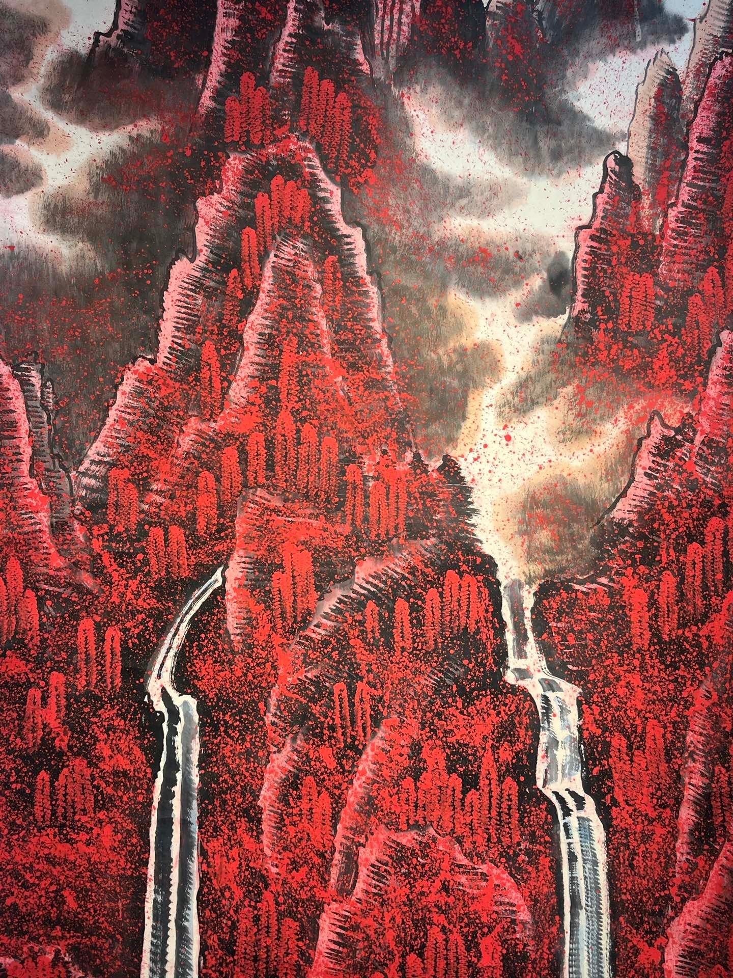 Chinese scroll painting Liu Haisu