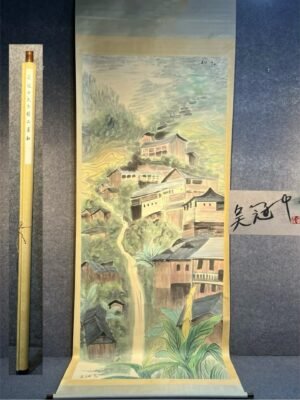 Chinese scroll painting Wu Guanzhong