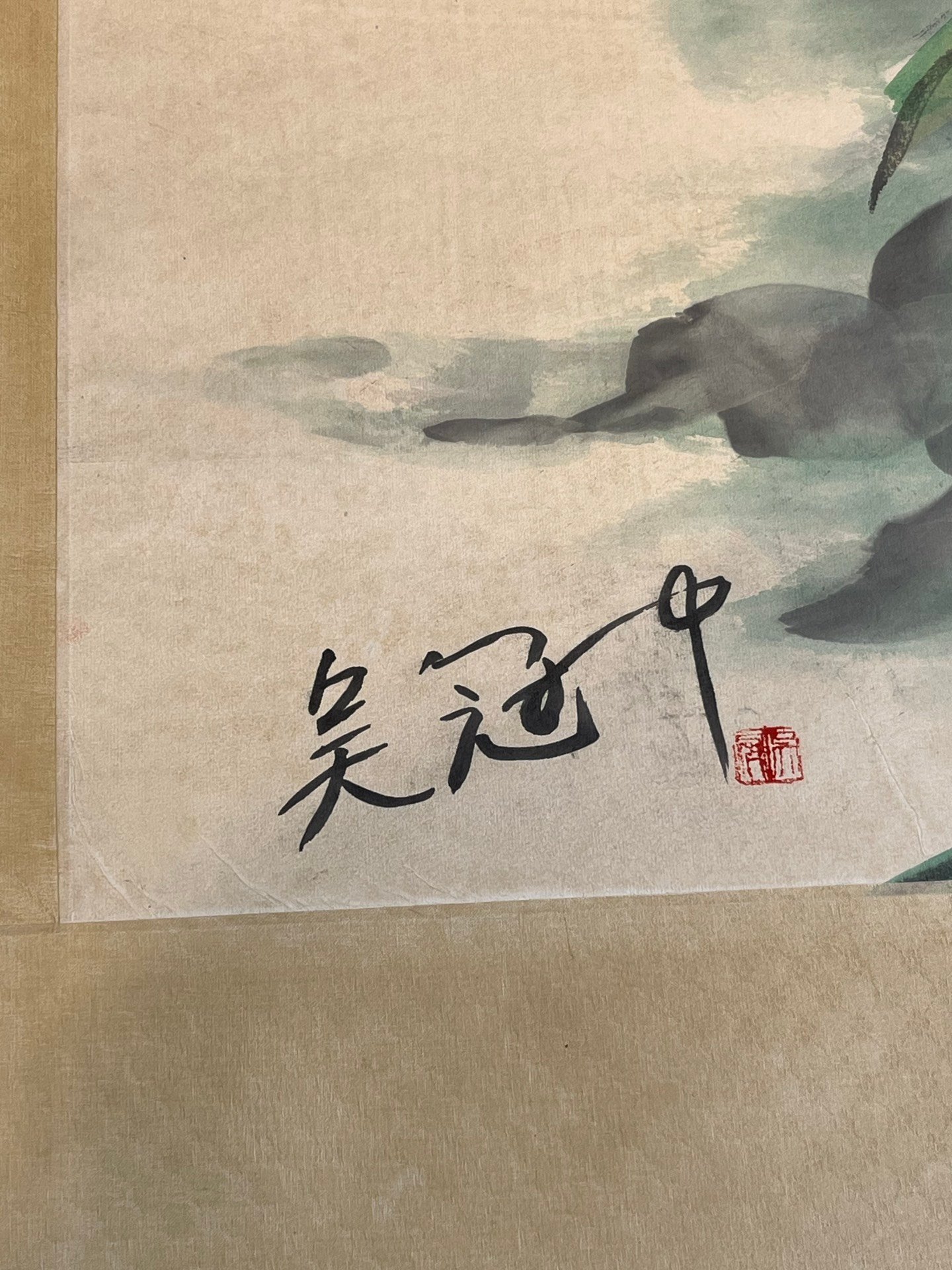 Chinese scroll painting Wu Guanzhong