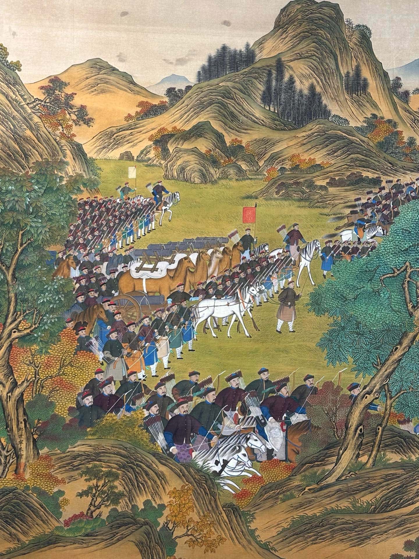 Chinese scroll painting Giuseppe