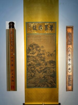 Chinese scroll painting Wu Zetian