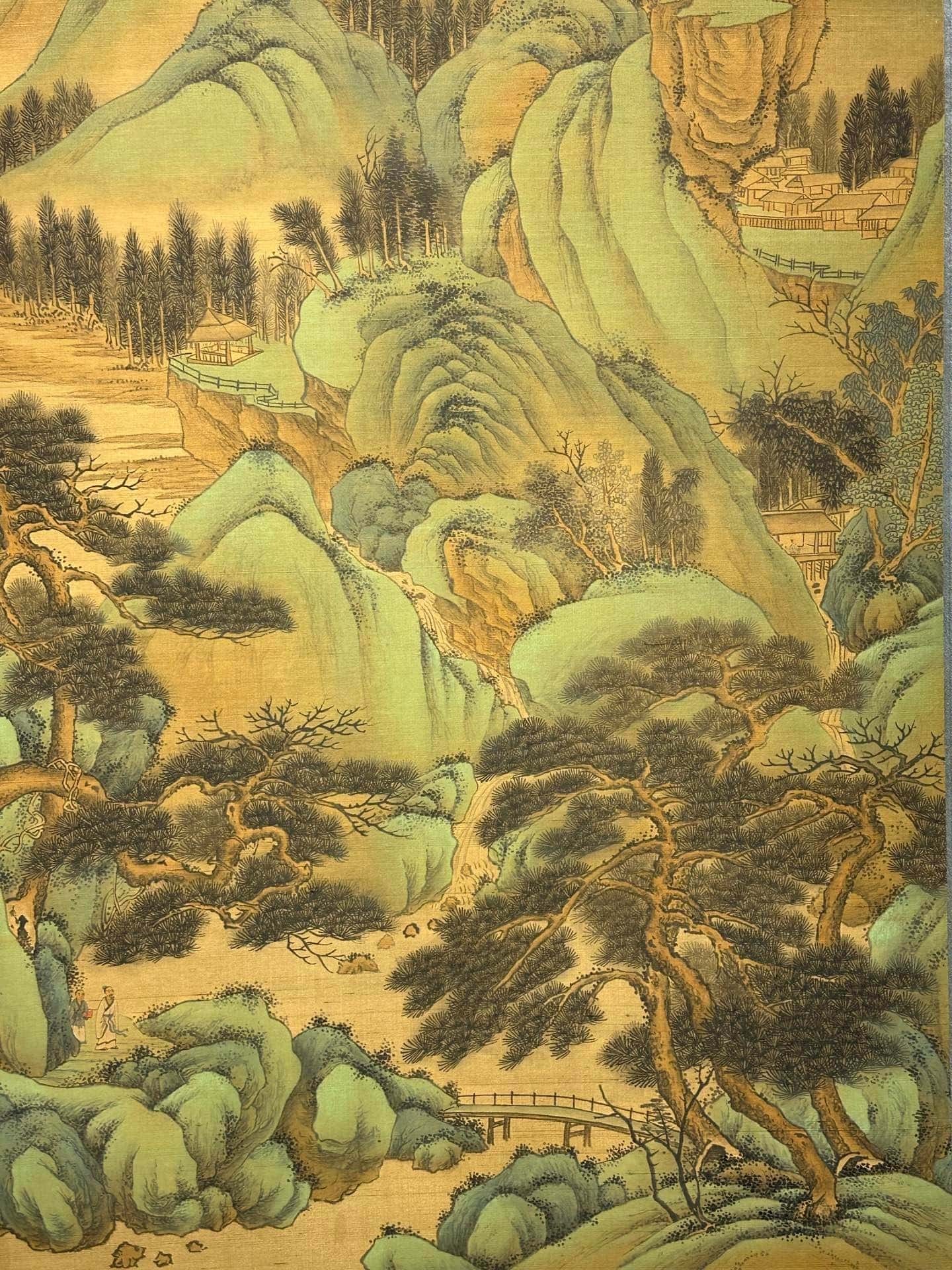 Chinese scroll painting Qing Shi Huang Ying Zheng (not erased)