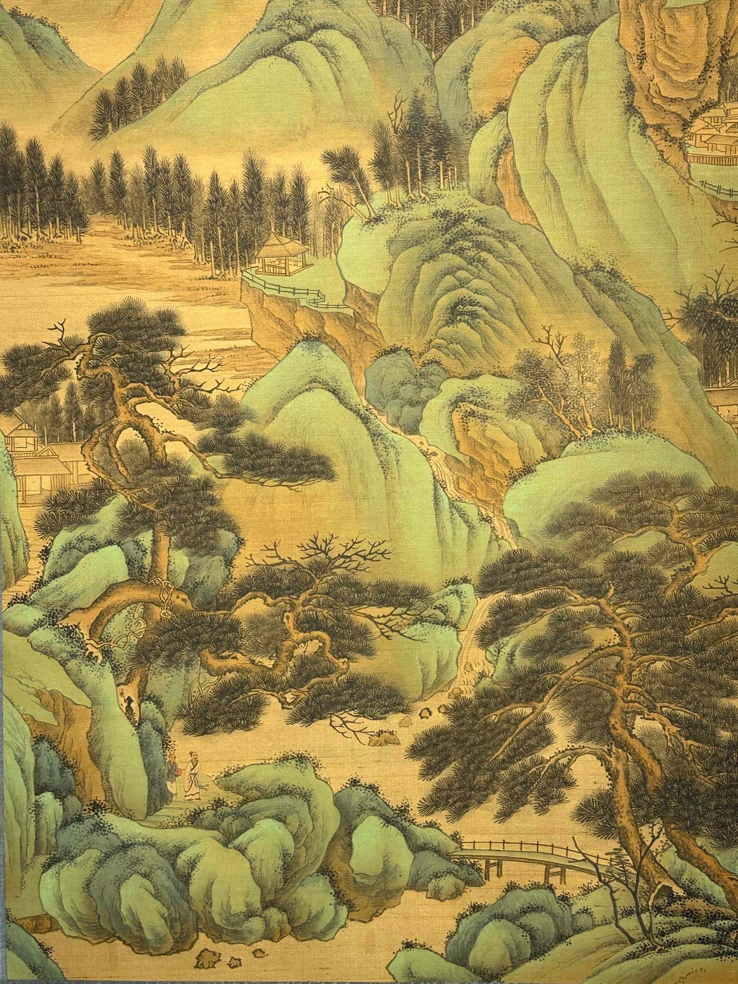 Chinese scroll painting Qing Shi Huang Ying Zheng (not erased)