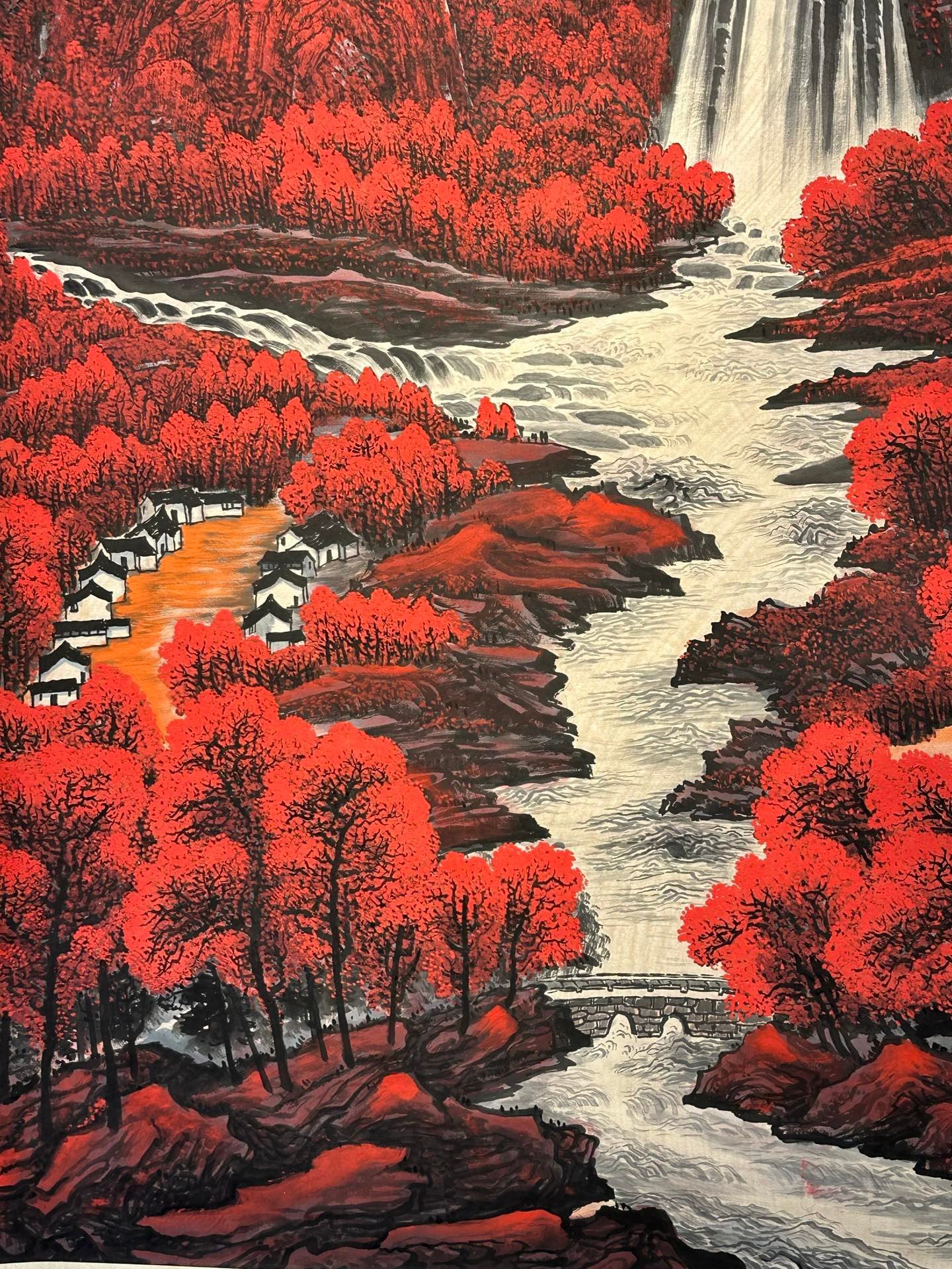 Chinese scroll painting Li Keran