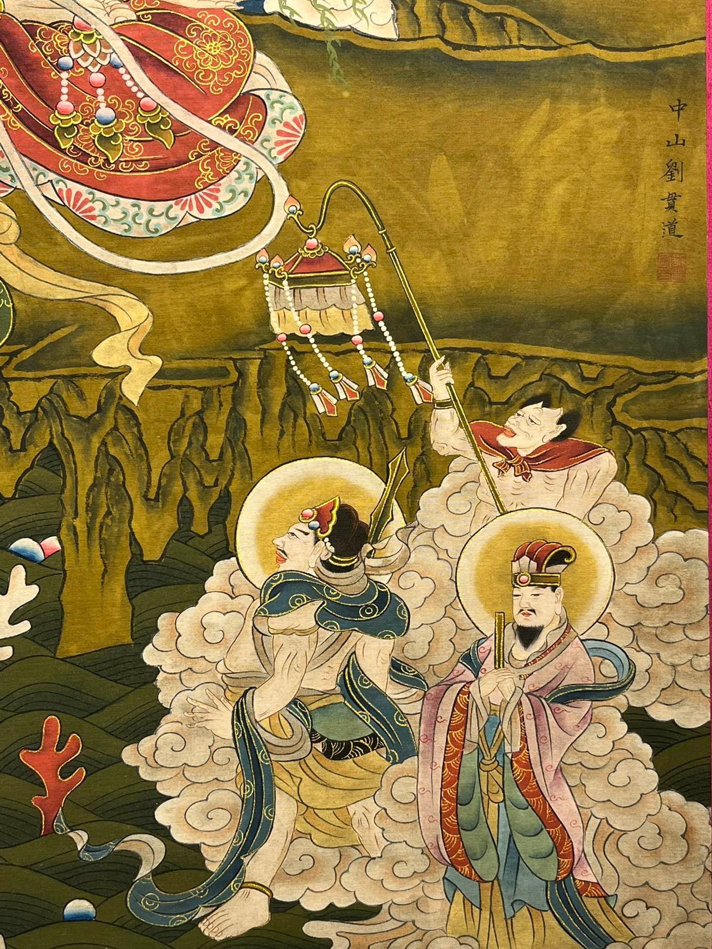 Chinese scroll painting Liu Guandao
