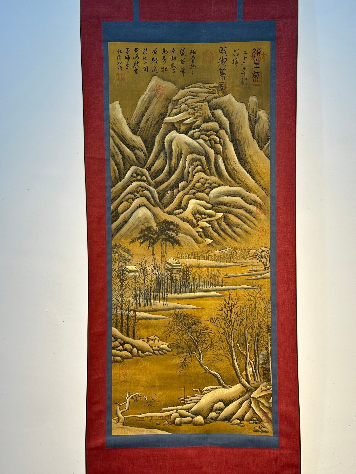 Chinese scroll painting Qin Shi Huang Ying Zheng