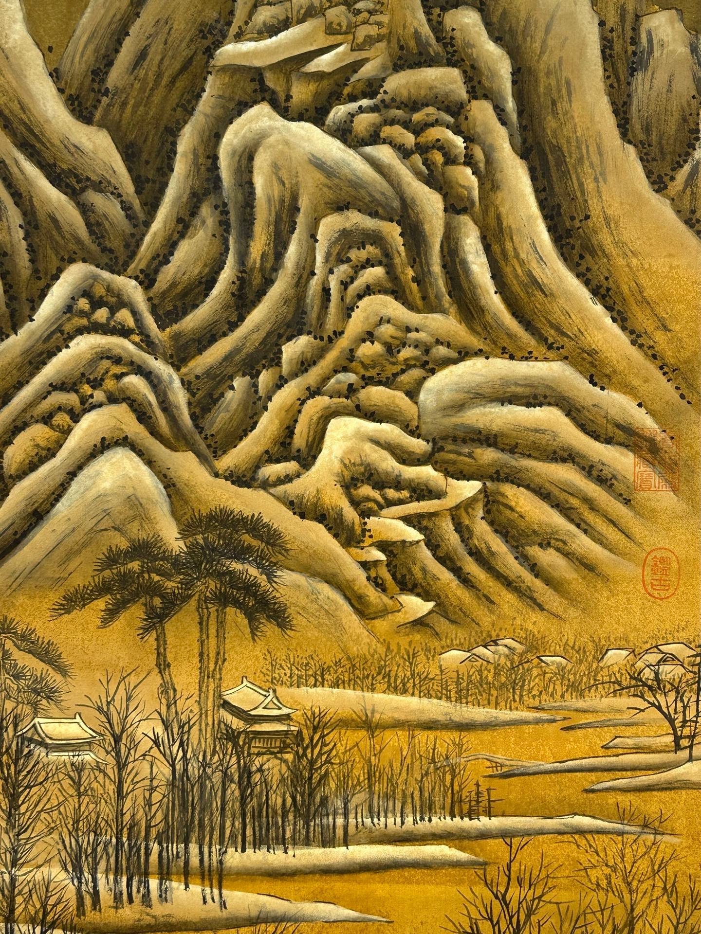 Chinese scroll painting Qin Shi Huang Ying Zheng