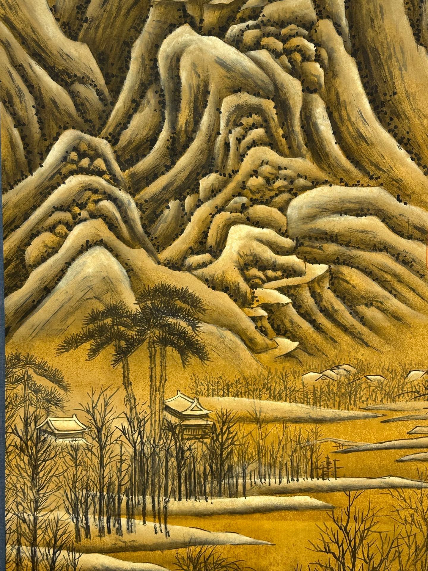 Chinese scroll painting Qin Shi Huang Ying Zheng