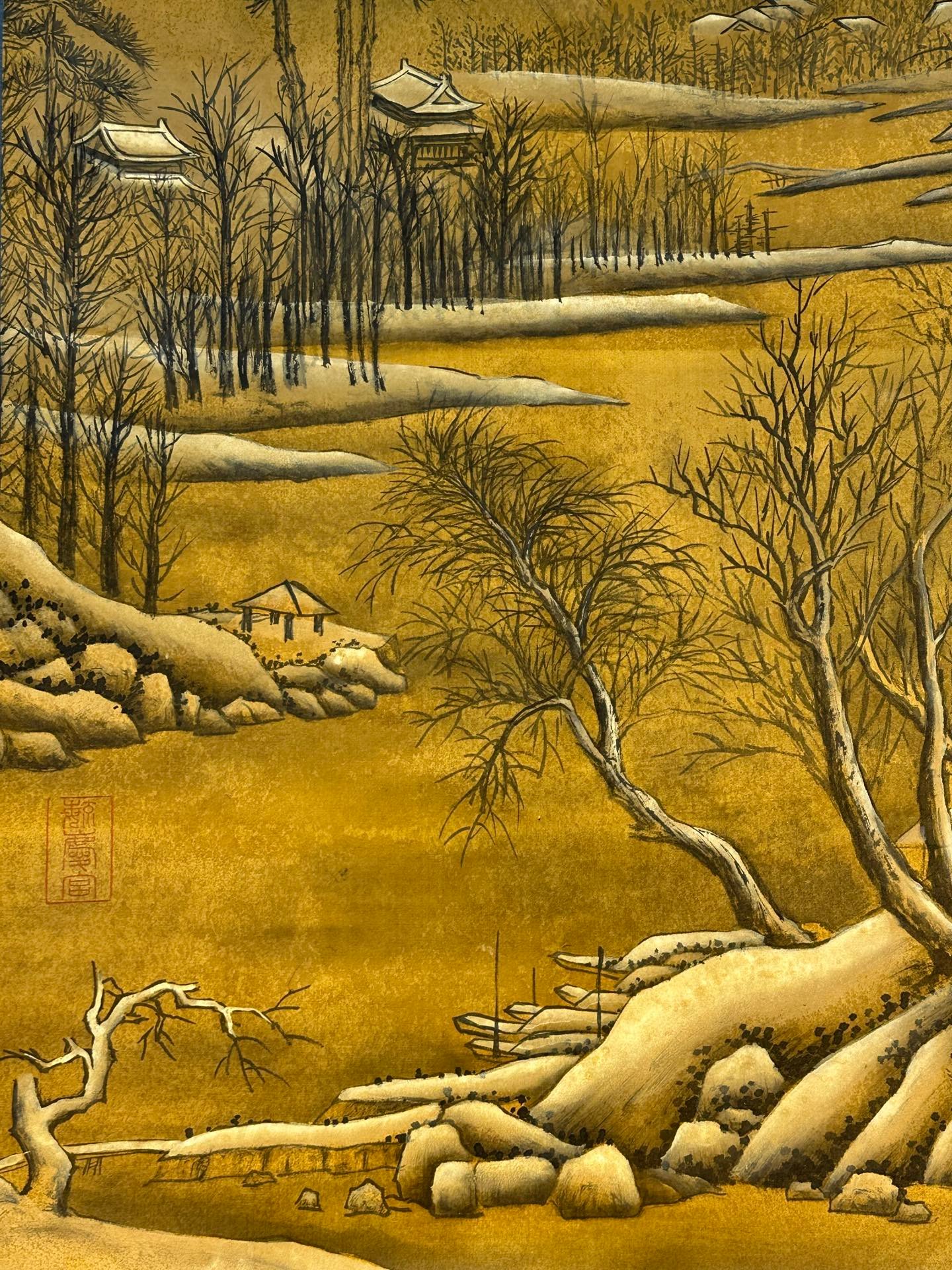 Chinese scroll painting Qin Shi Huang Ying Zheng