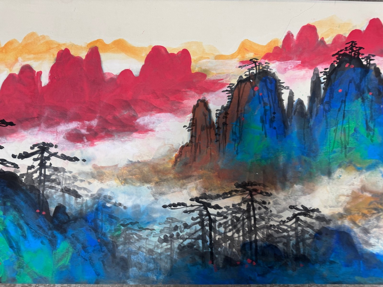 Chinese scroll painting Liu Haisu