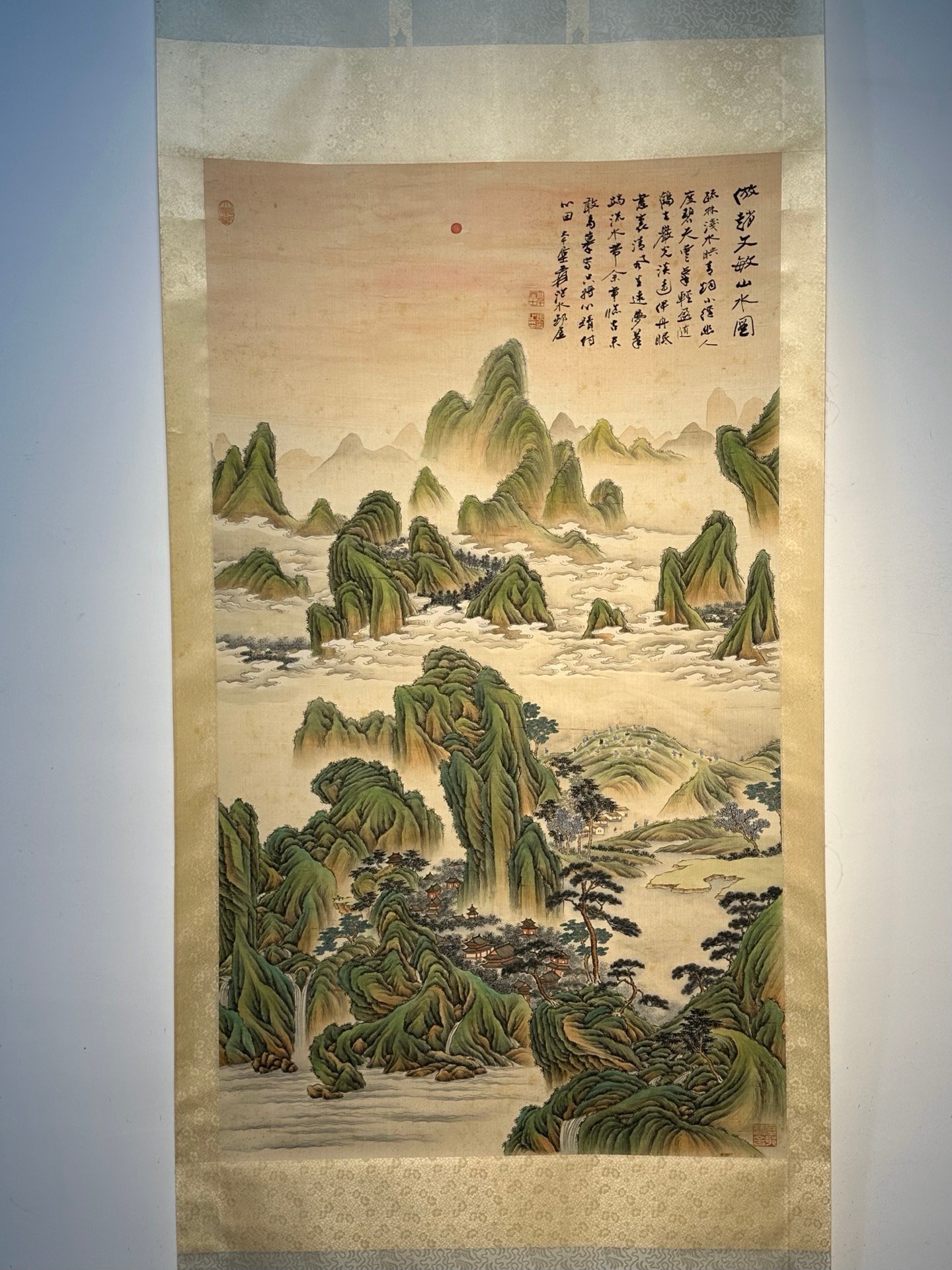 Chinese scroll painting hang Daqian