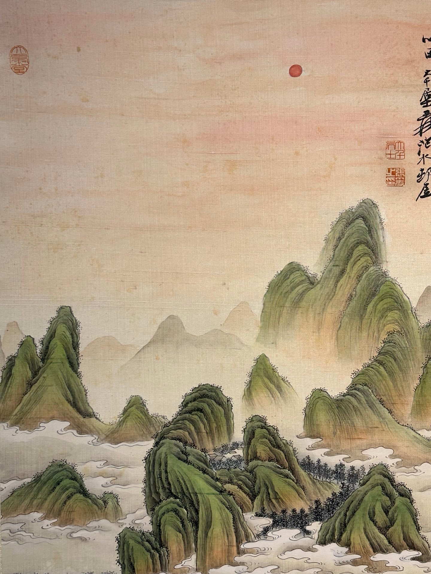 Chinese scroll painting hang Daqian