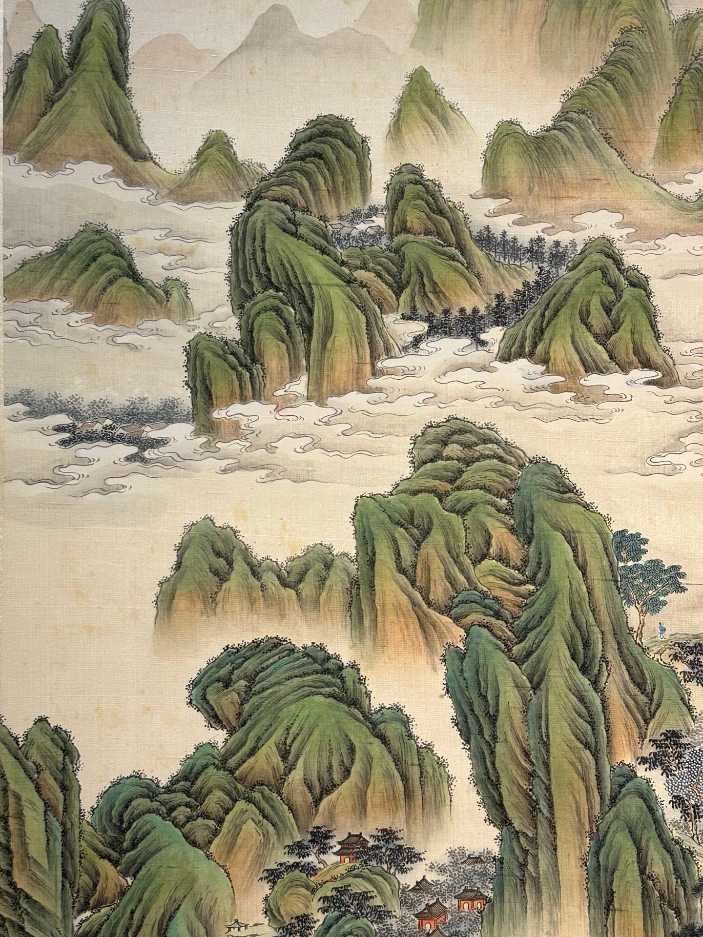 Chinese scroll painting hang Daqian