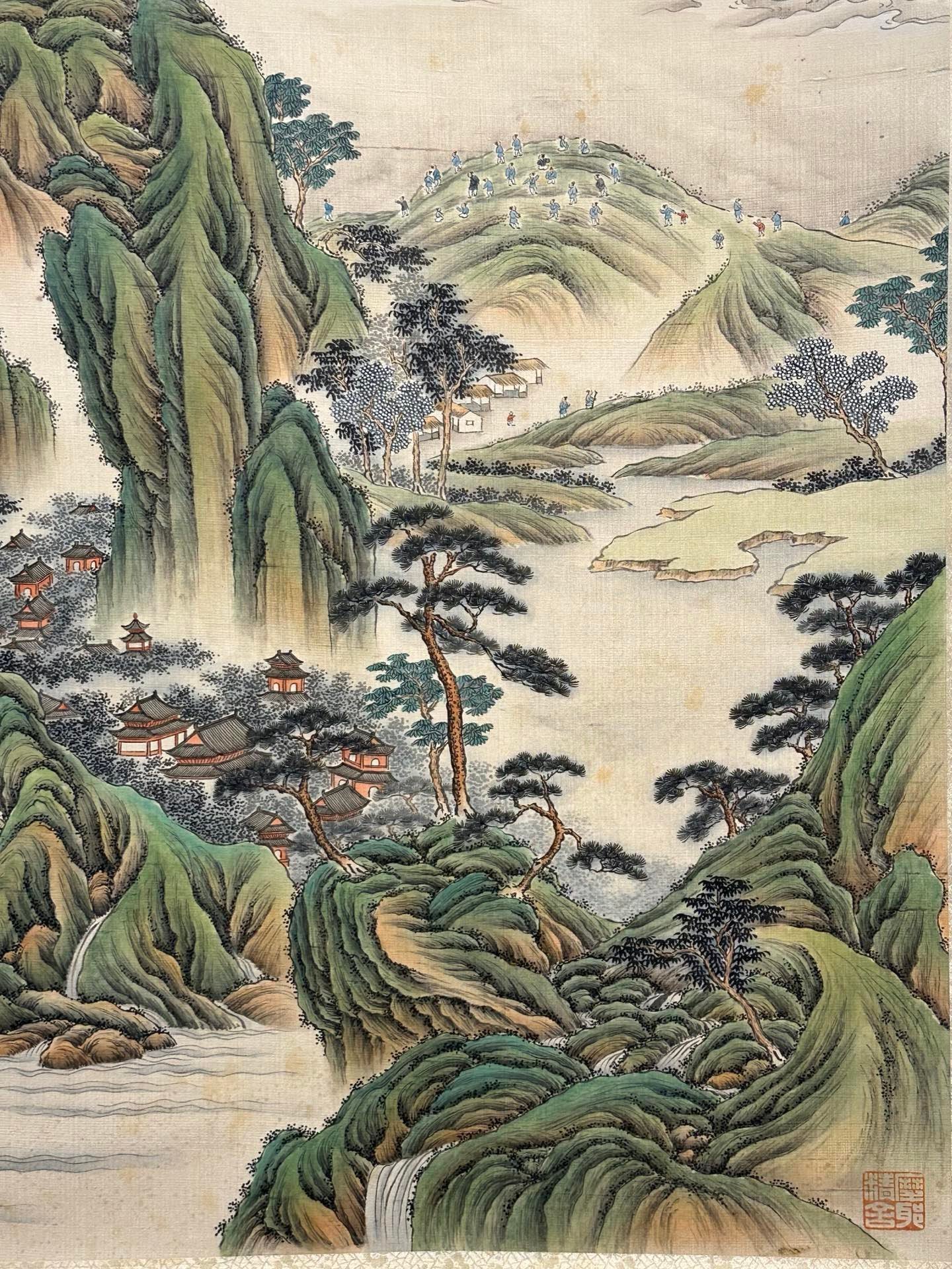 Chinese scroll painting hang Daqian