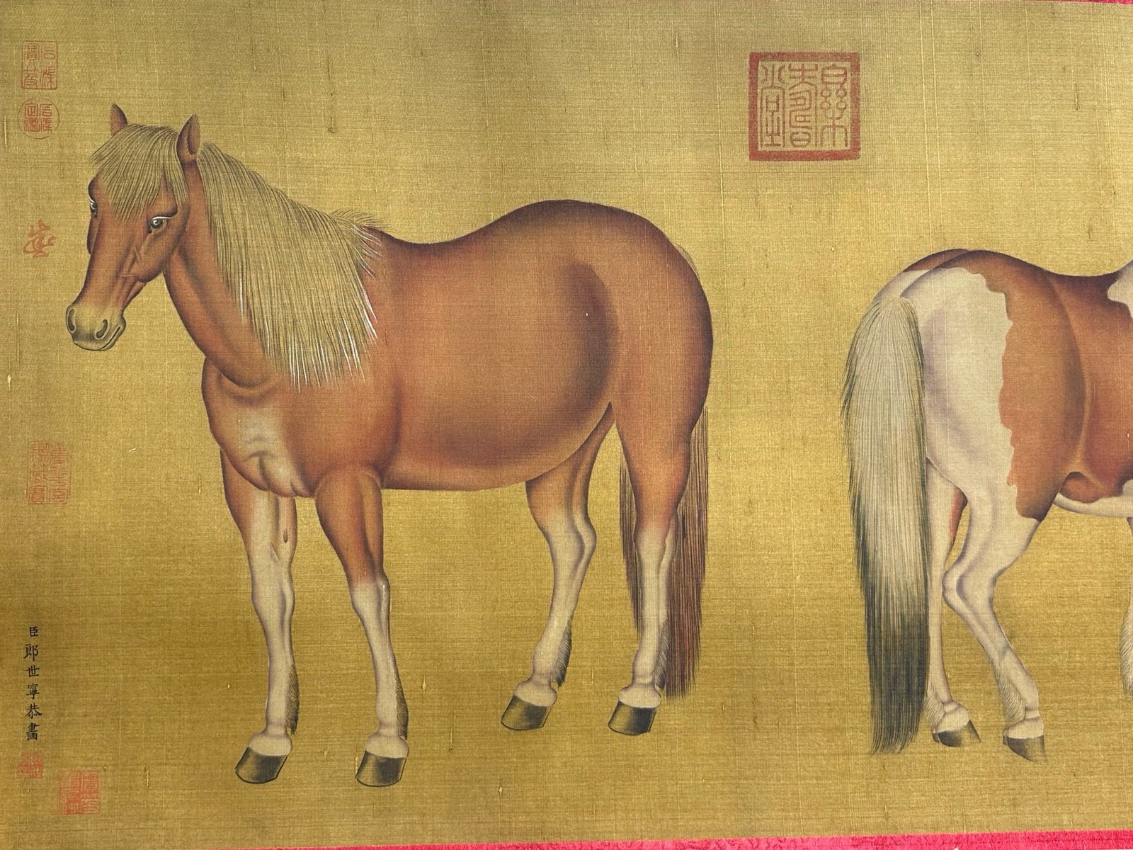 Chinese scroll painting Giuseppe