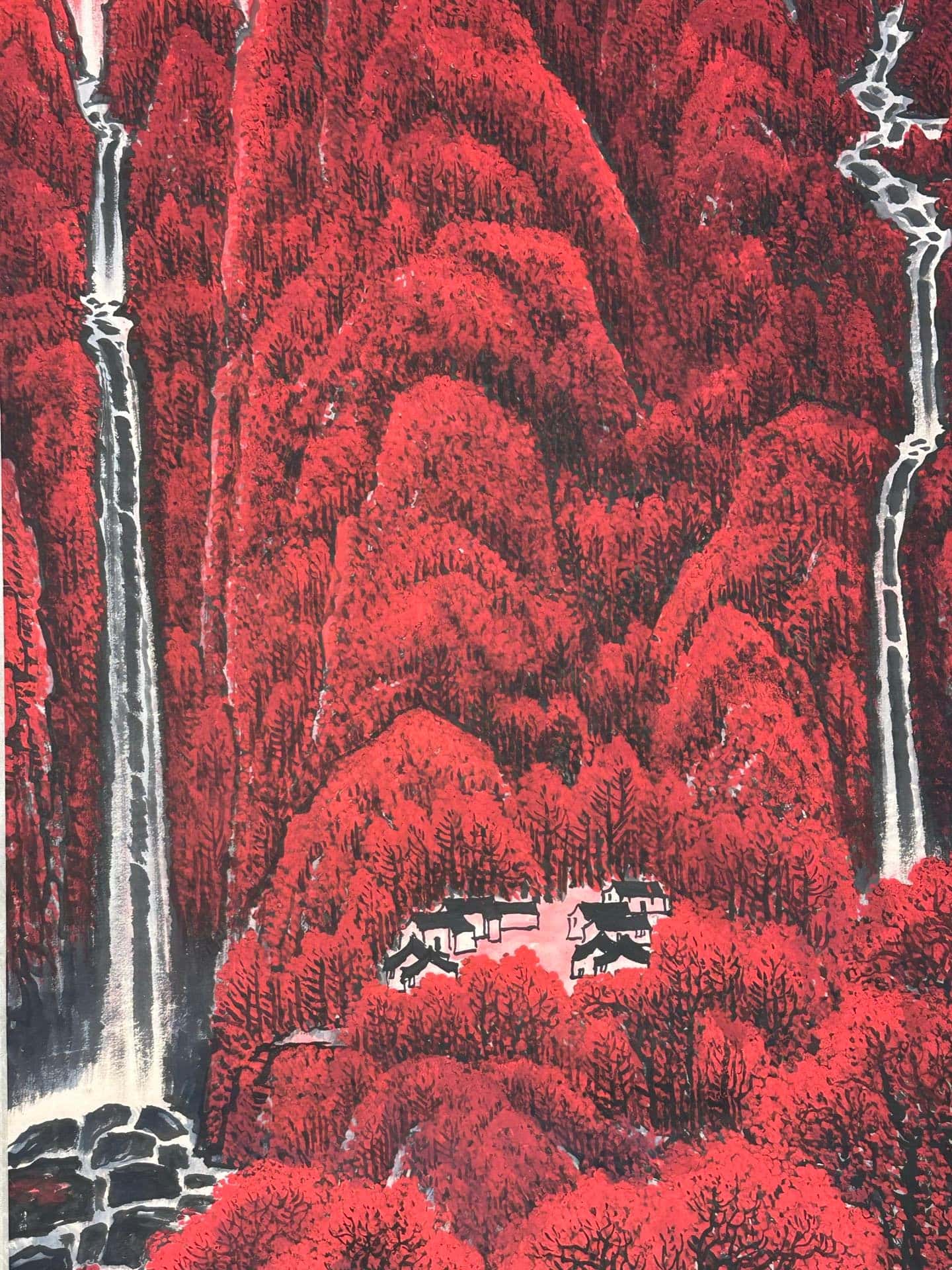 Chinese scroll painting Li Keran