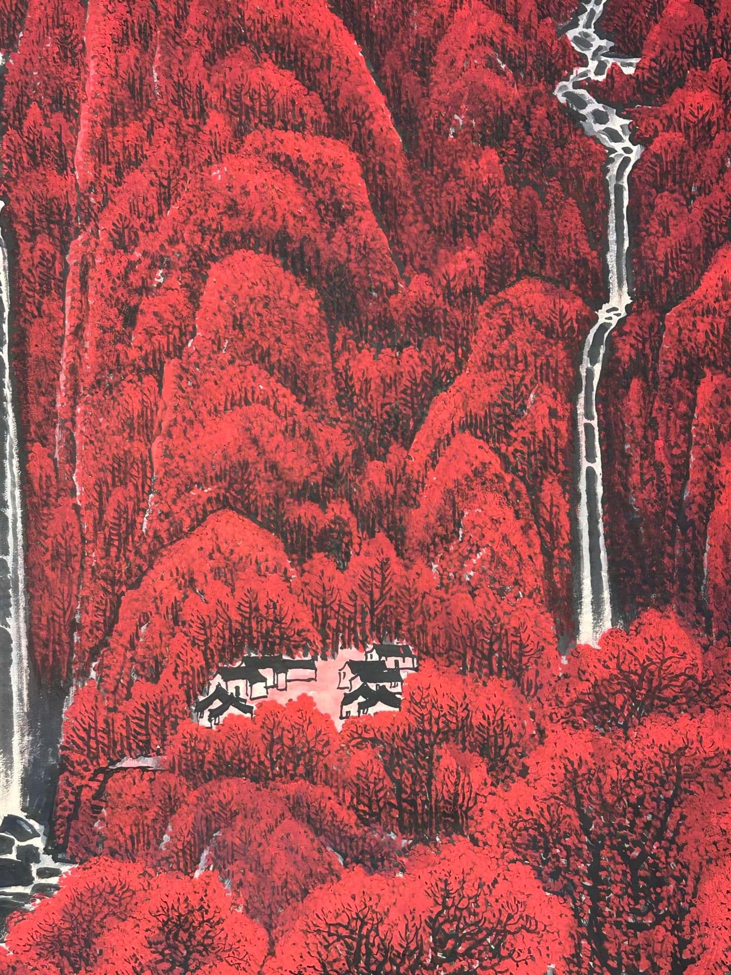 Chinese scroll painting Li Keran
