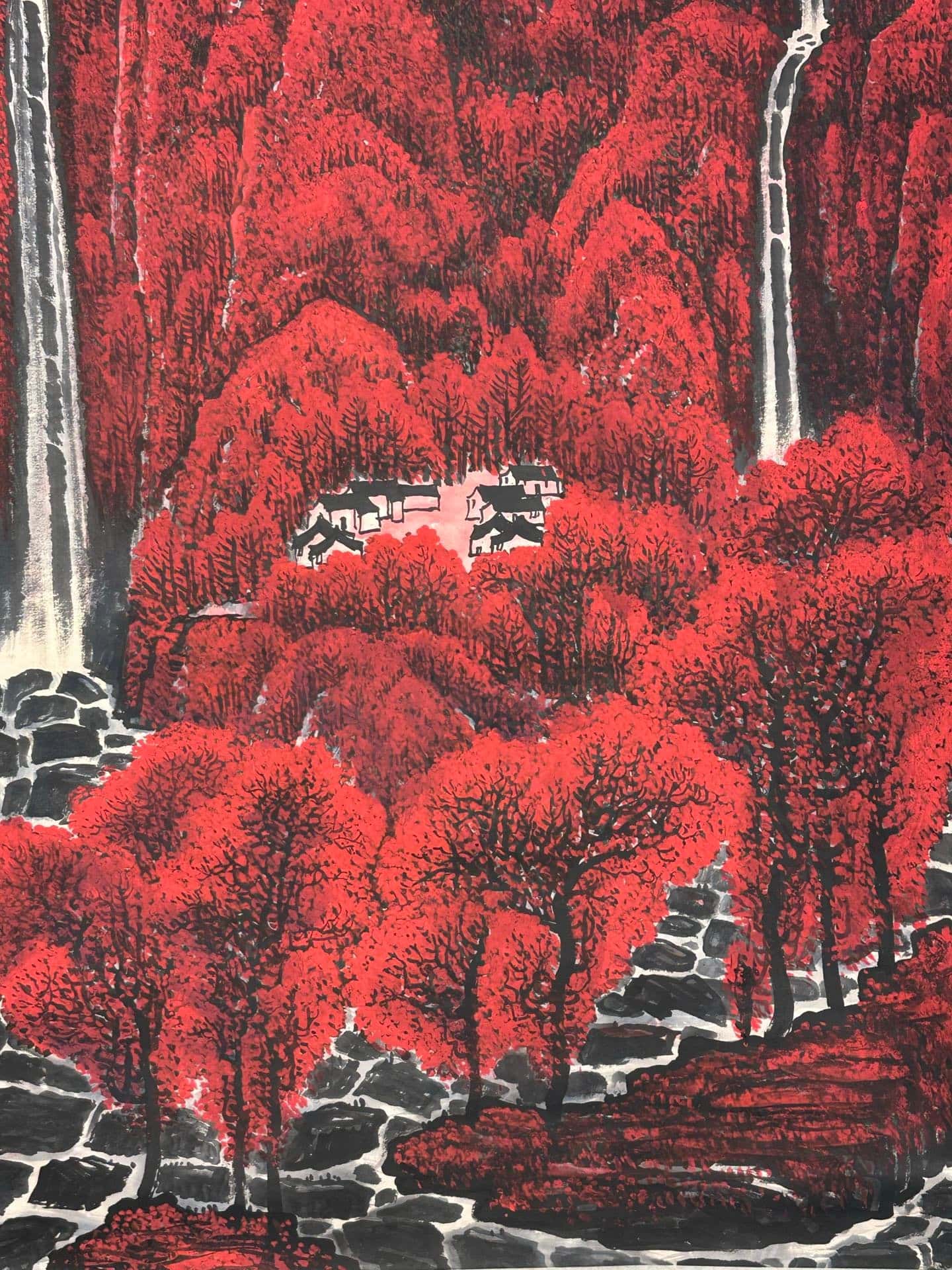 Chinese scroll painting Li Keran
